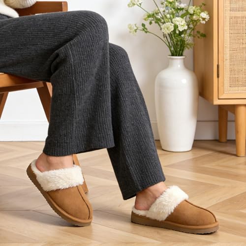 Thumbnail 1 de Litfun Women Winter Fuzzy Foam Slippers Indoor Outdoor, Chestnut 4