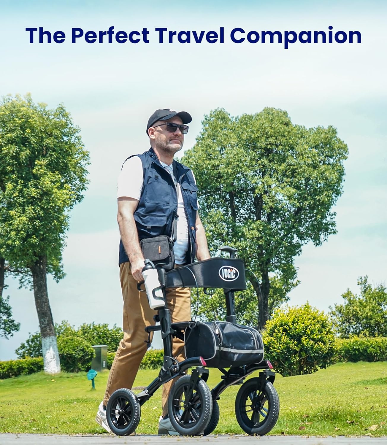 Thumbnail 6 de VOCIC All Terrain rollator walker 12 inch