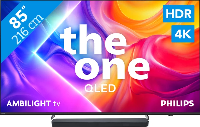 Thumbnail 21 de Philips Ambilight 85 Zoll PUS9000 QLED 4K (2025) Set + JBL Bar 300 M2 – Dolby Atmos im Wohnzimmer