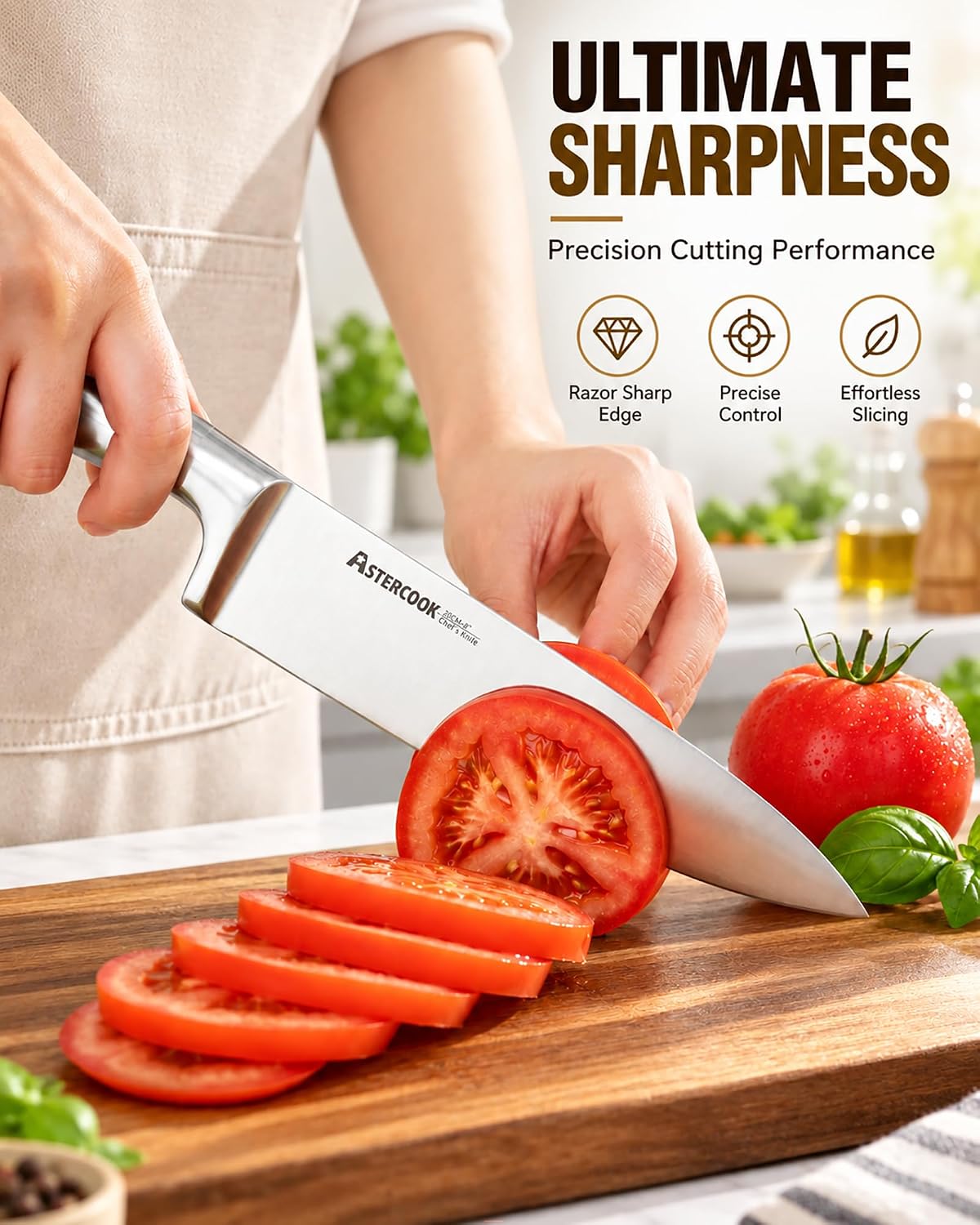 Thumbnail 1 de Astercook K150203S 15-Piece Knife Set with High-Carbon Stainless Steel Blades
