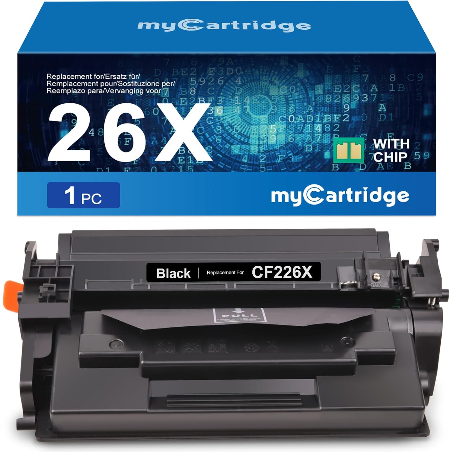 Detalle de MYCARTRIDGE 26X: Toner compatibile CF226X per HP LaserJet Pro MFP M426fdw / M402 serie