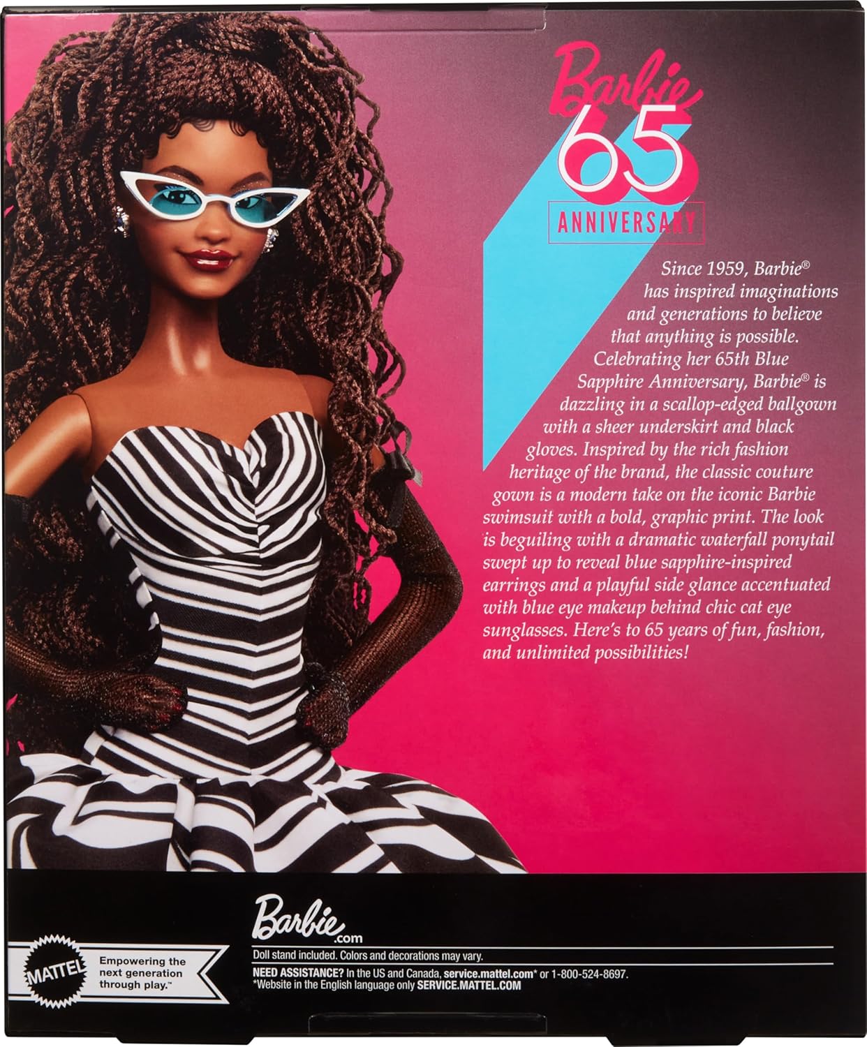 Thumbnail 6 de Barbie Signature 65ème Anniversaire Poupée de Collection HRM59 – Élégance intemporelle