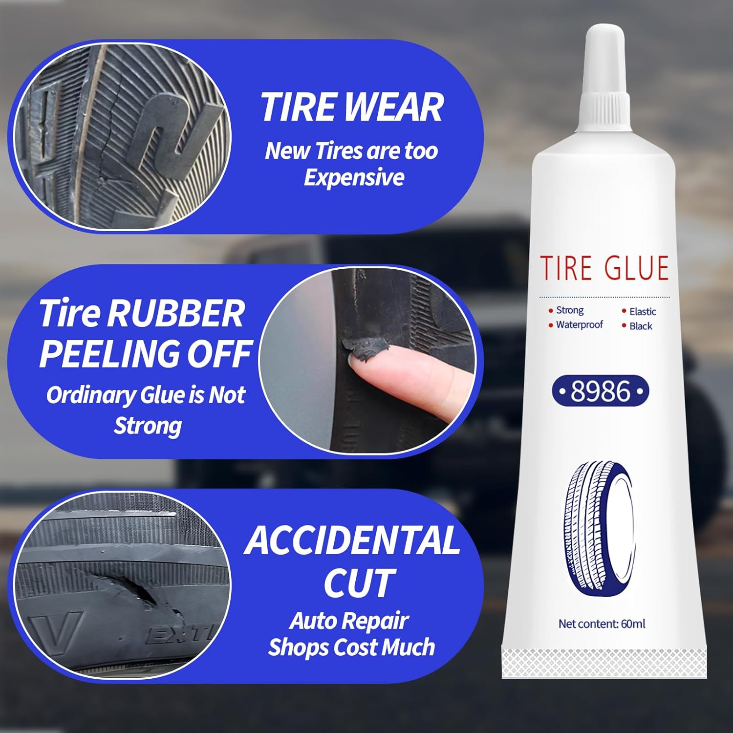 Detalle de SPINNE LUCAS 120ml Reifenkleber fĂĽr Reifenreparatur đź›