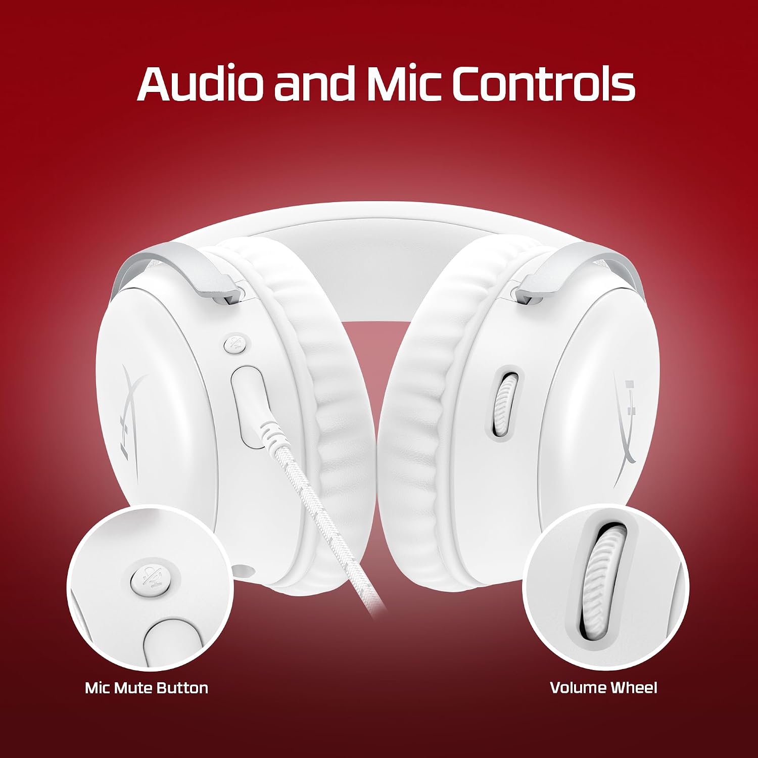 Detalle 2 de HyperX Cloud III Wired Gaming Headset (PC, PS5, Xbox Series X|S) with DTS, 53mm Drivers & Ultra-Clear 10mm Mic