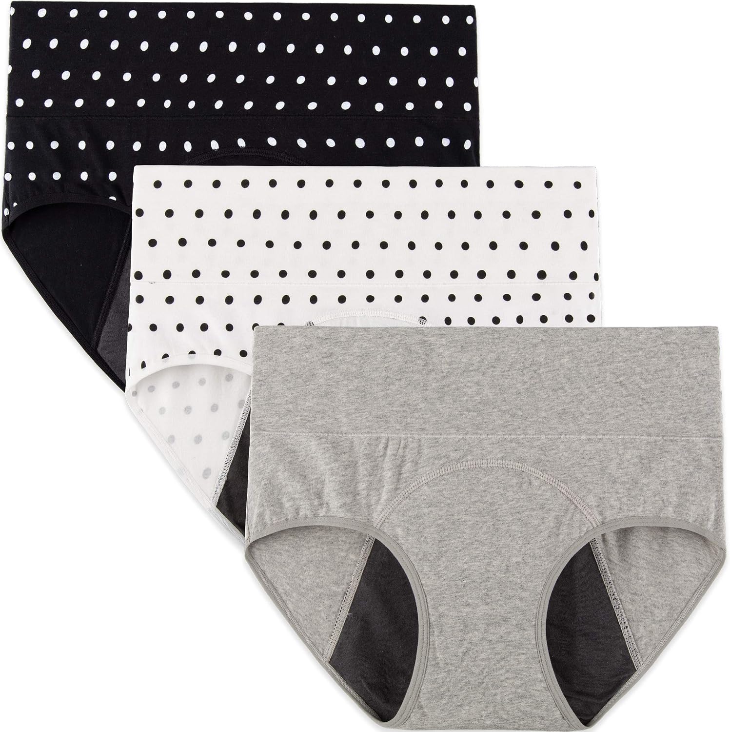 Thumbnail 6 de INNERSY Women Period Pants High Waist Postpartum Underwear Leakproof Pack of 3