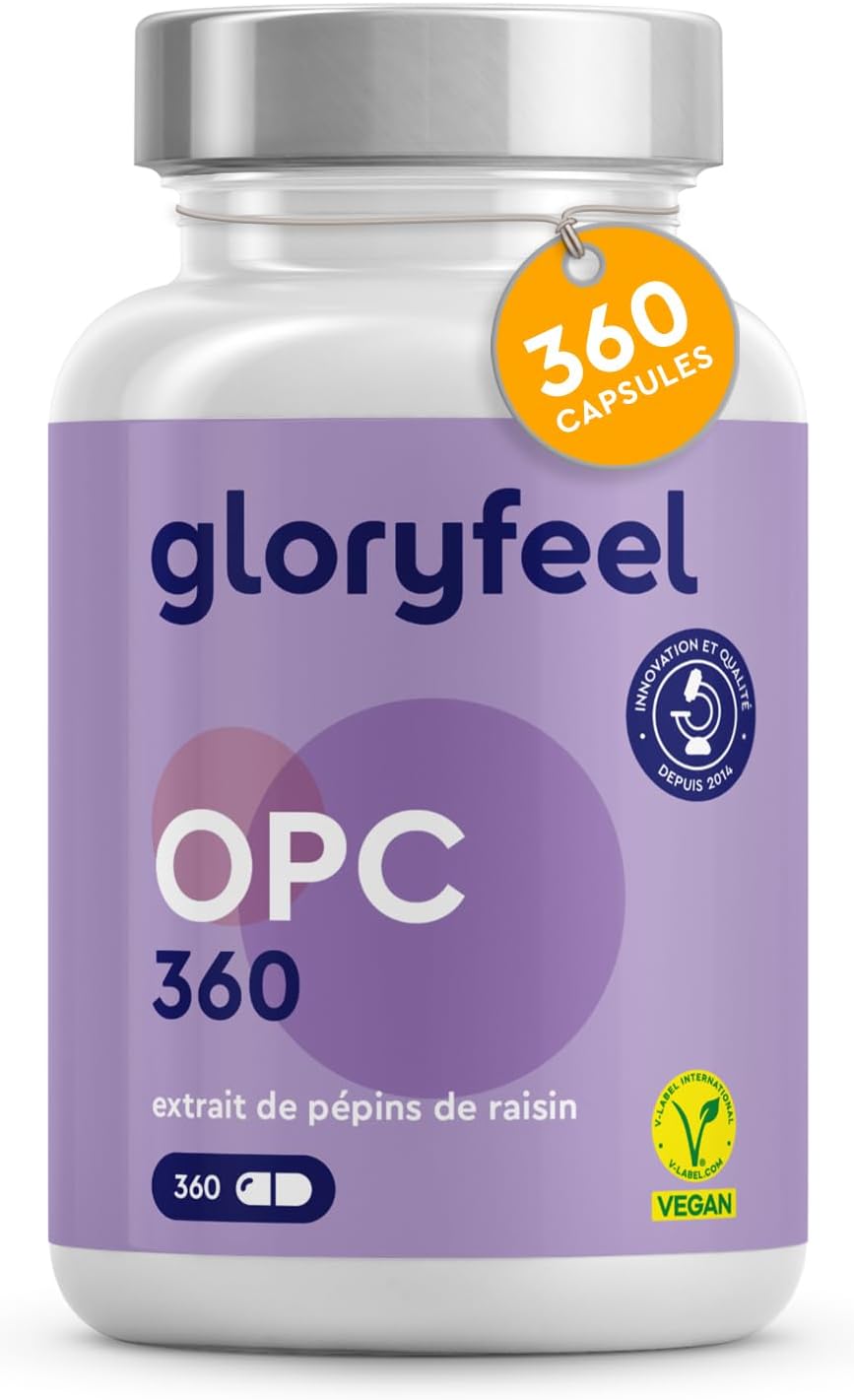 Detalle de Gloryfeel OPC 1052 mg extrait de raisin đ
