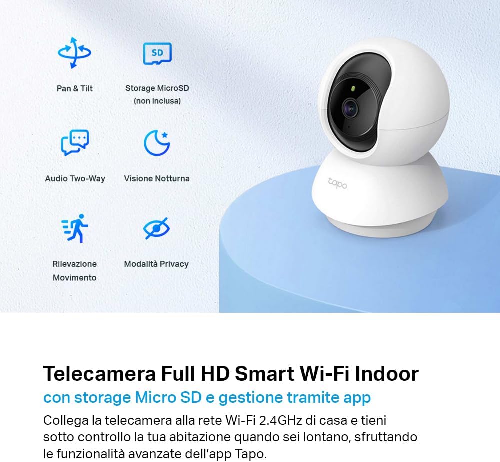 Thumbnail 1 de TP-Link Tapo C210P2 telecamera Wi‑Fi interna 3MP 2 pezzi