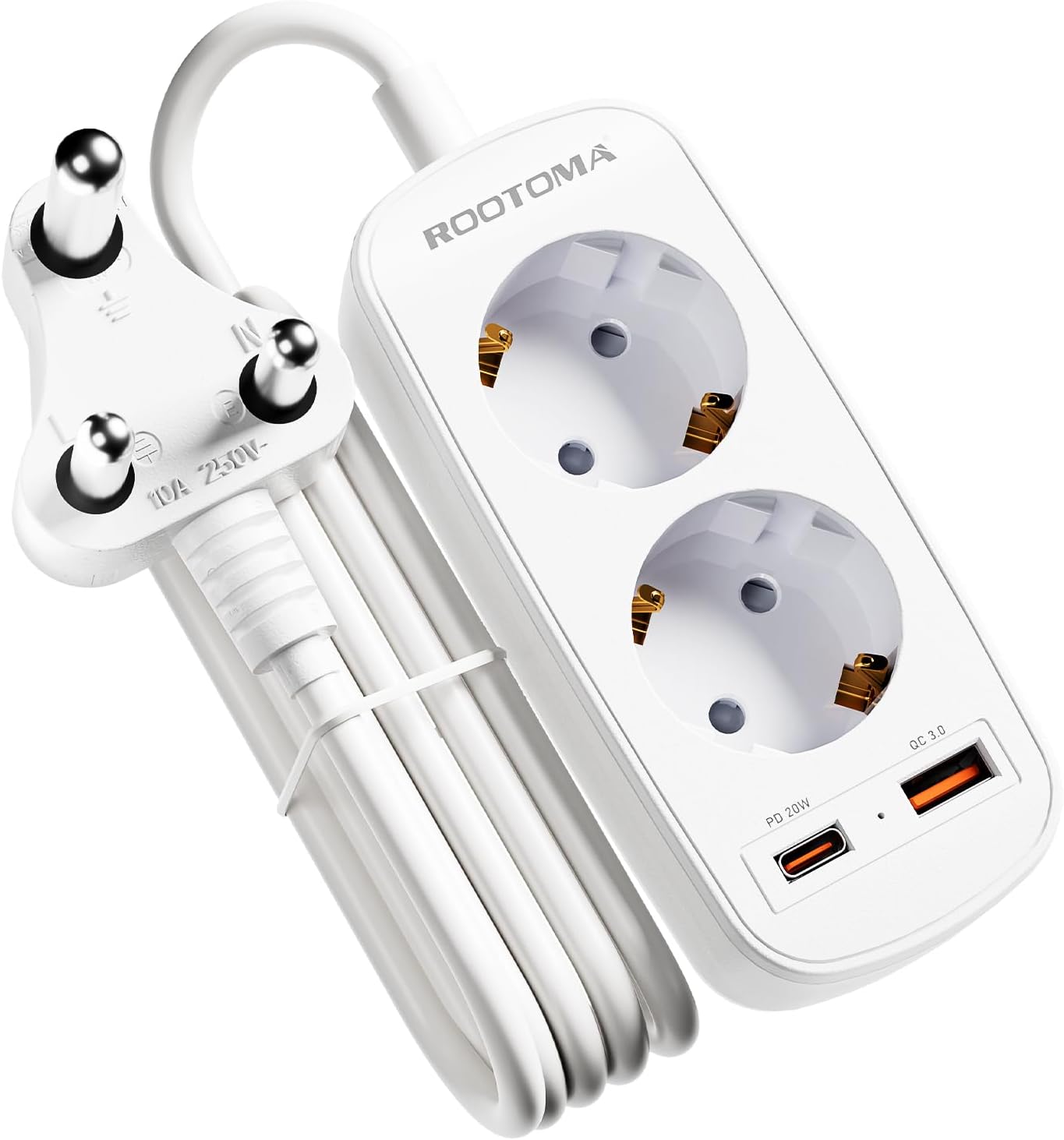 Detalle de Adapter für Südafrika mit PD20W USB Schnellladegerät