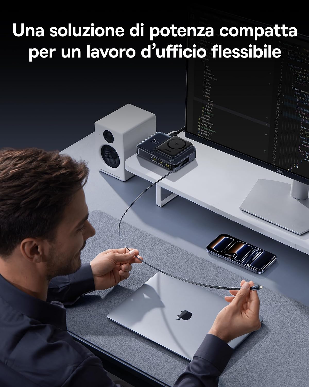 Detalle de Baseus Caricatore USB C 160W 5 in 1