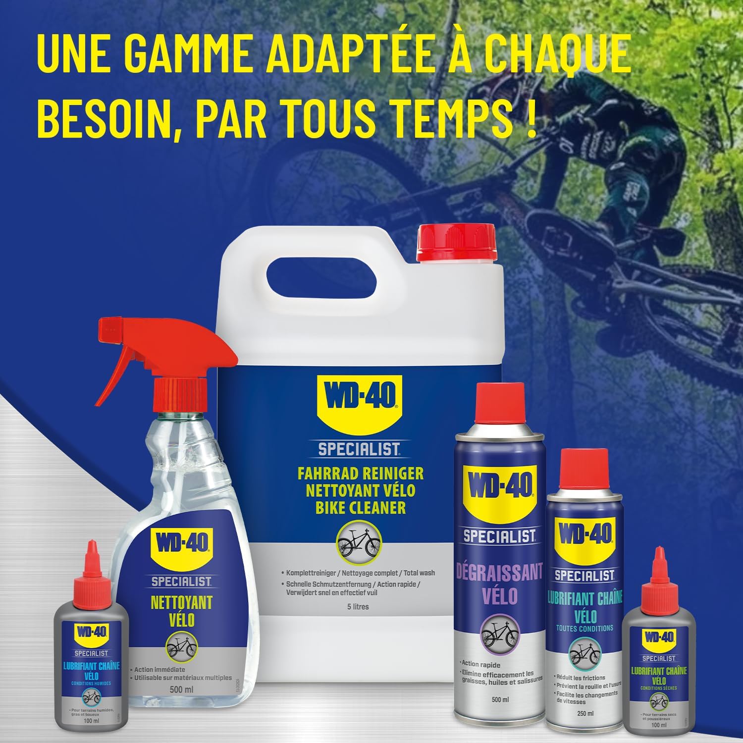 Thumbnail 6 de WD-40 SPECIALIST Nettoyant Vélo Bidon 5L — nettoyage polyvalent prêt à l’emploi