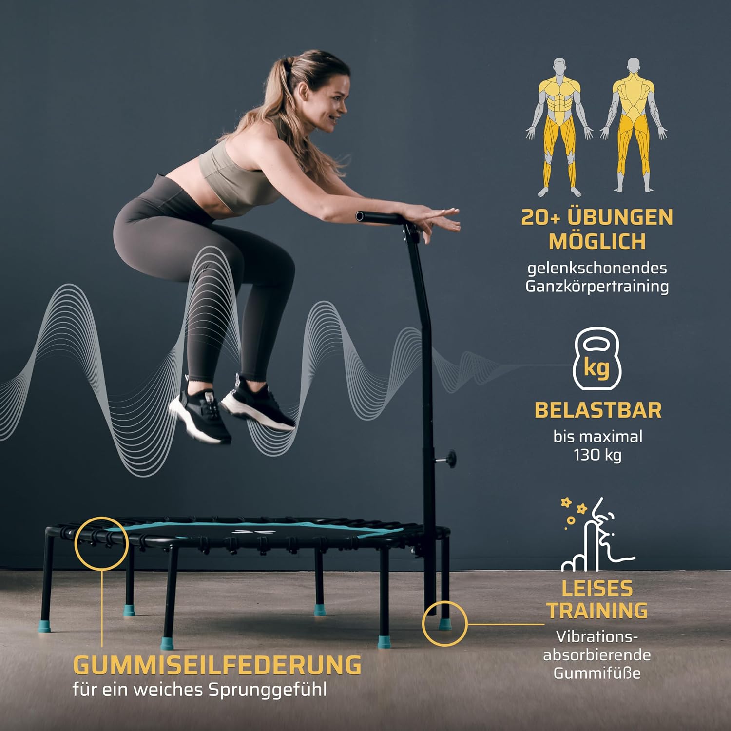 Detalle 2 de SportPlus Fitness-Trampolin 130 kg đ