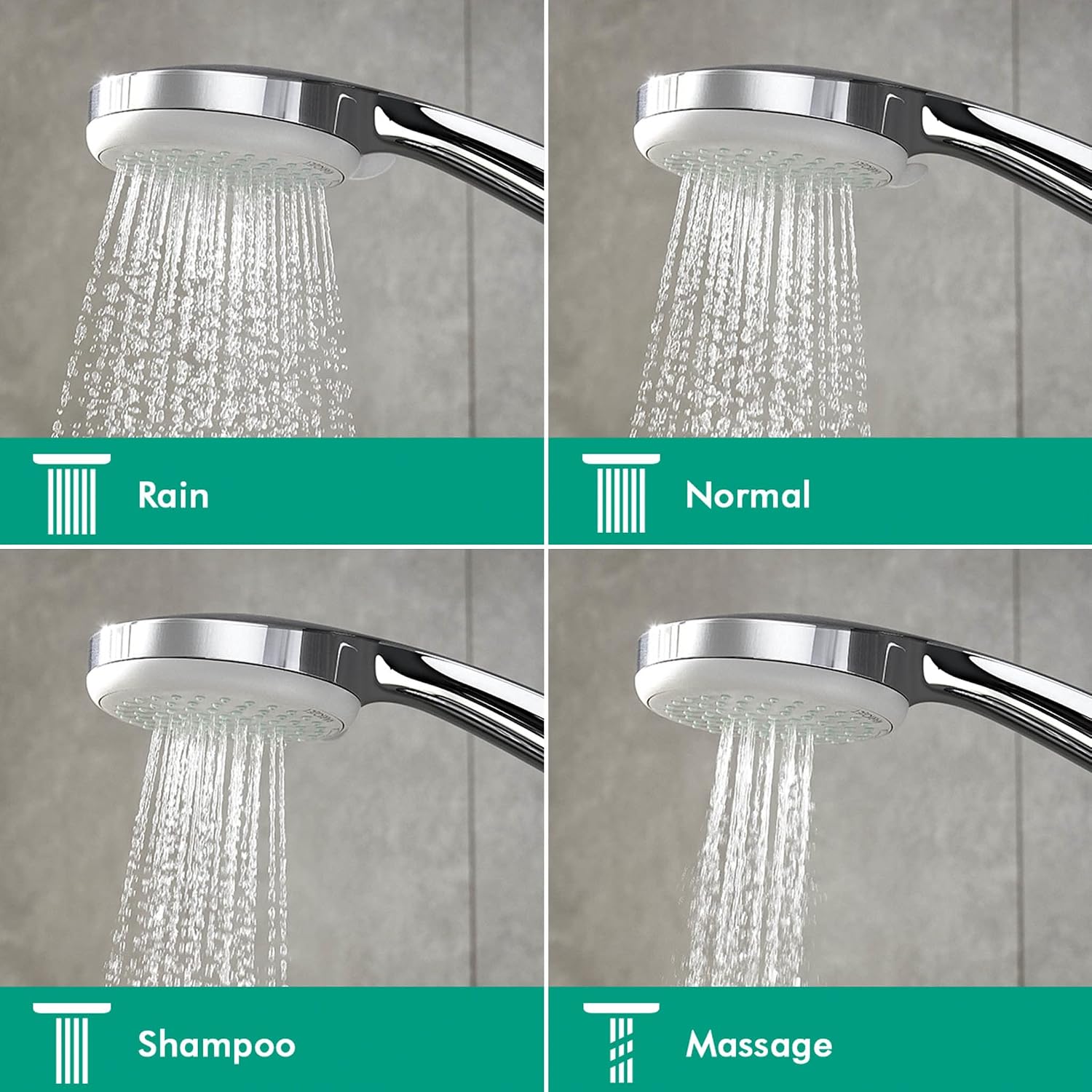 Thumbnail 2 de Hansgrohe Croma 100 Set de douche Vario avec barre Uni 90 cm et porte-savon, chromé