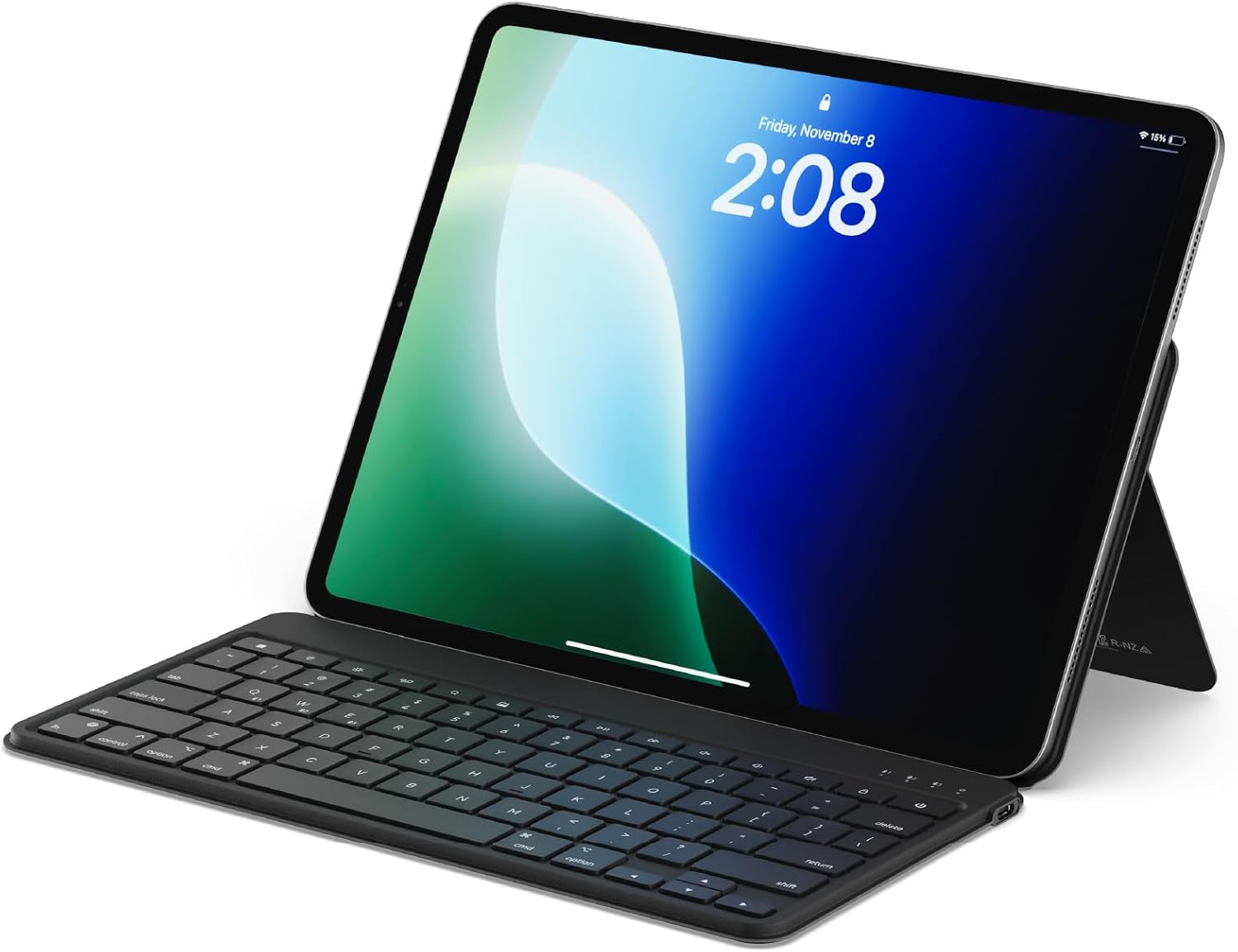 Detalle de Satechi OntheGo™ Tastiera Wireless Bluetooth QWERTY US con supporto regolabile (fino a 3 dispositivi) – Nero