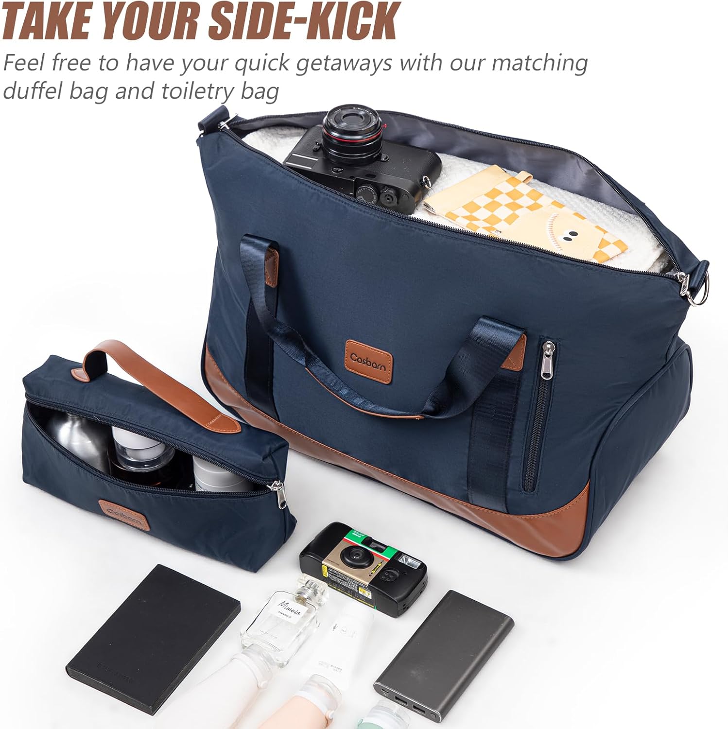 Detalle de Cosbarn 5-Piece Luggage Set with Wheels: ABS Hard Shell, TSA Lock, and 8 Smooth-spinner Wheels