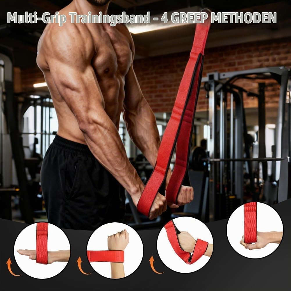 Thumbnail 4 de AOOSA 5369307 triceps-touw voor kabelmachine met multigrip-handgrepen