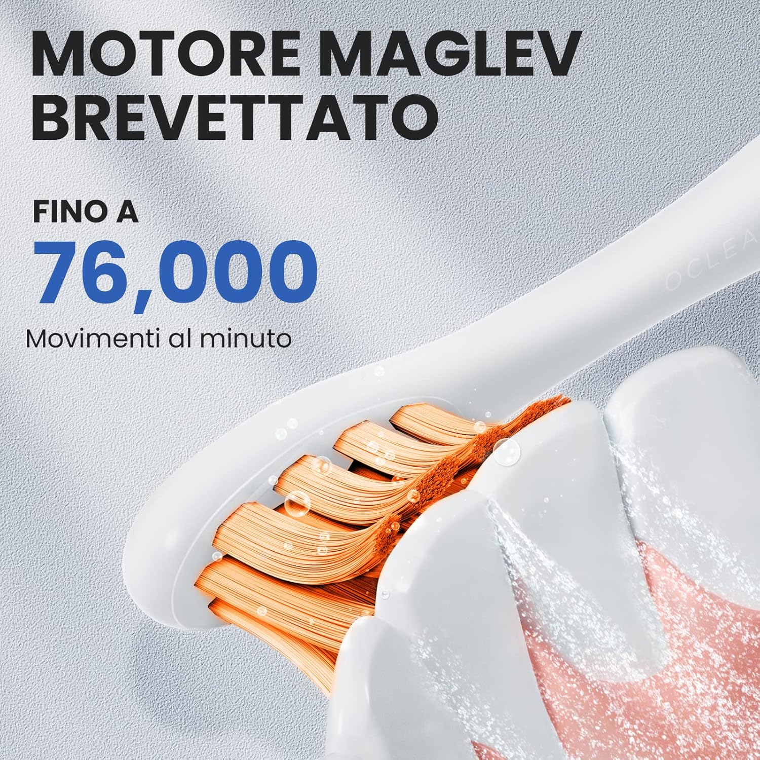 Detalle de Oclean Flow Spazzolino Elettrico Sonico: pulizia profonda, 5 modalità e batteria a lunga durata