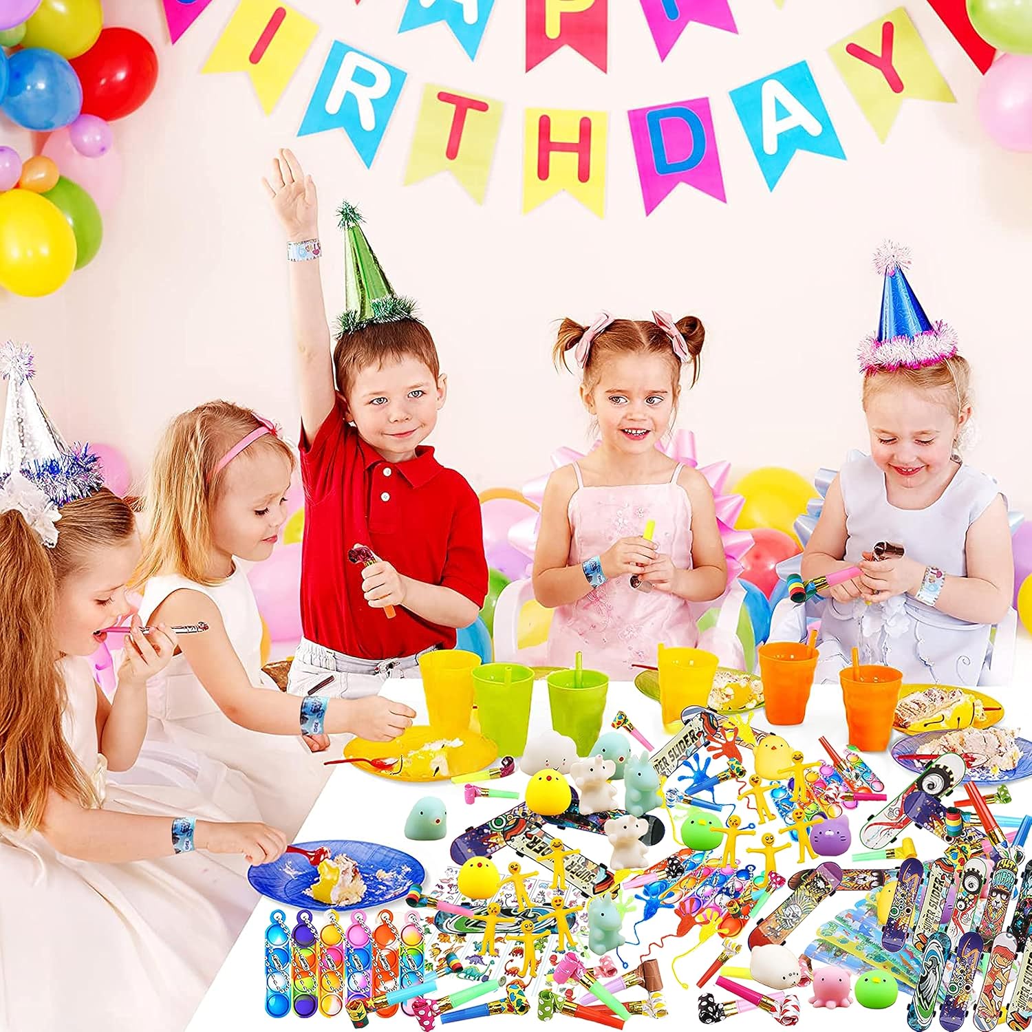 Detalle 2 de Wleozys 80pcs Party Bag Fillers for Kids — A Practical Mix for Classrooms and Celebrations