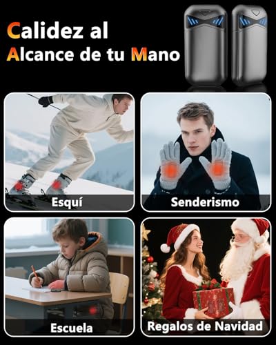 Thumbnail 6 de Scaldamani Ricaricabile Magnetico 2 in 1, scaldamani powerbank 3 livelli