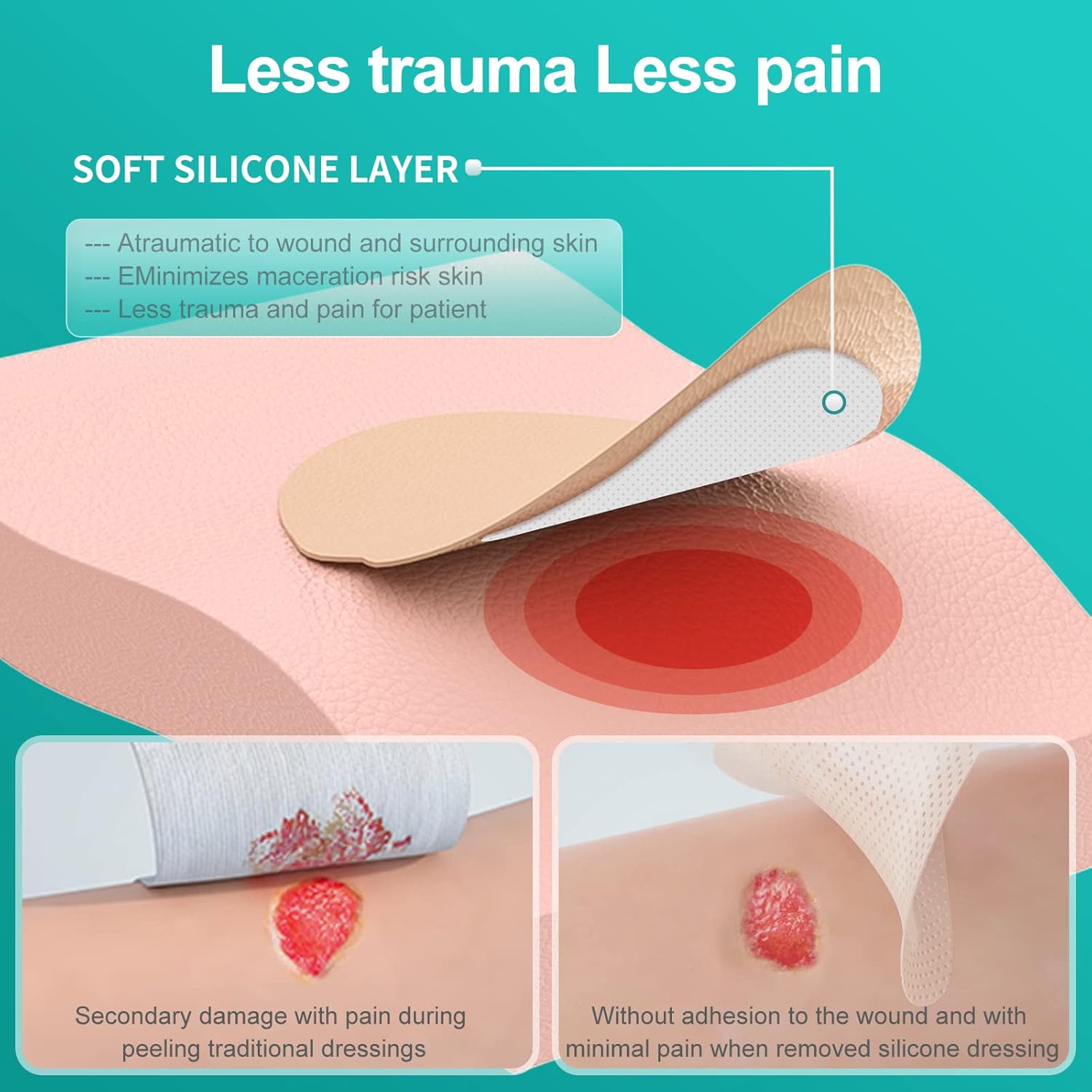 Thumbnail 5 de Dimora Foam Silicone Border Dressing 7.08×7.08 in