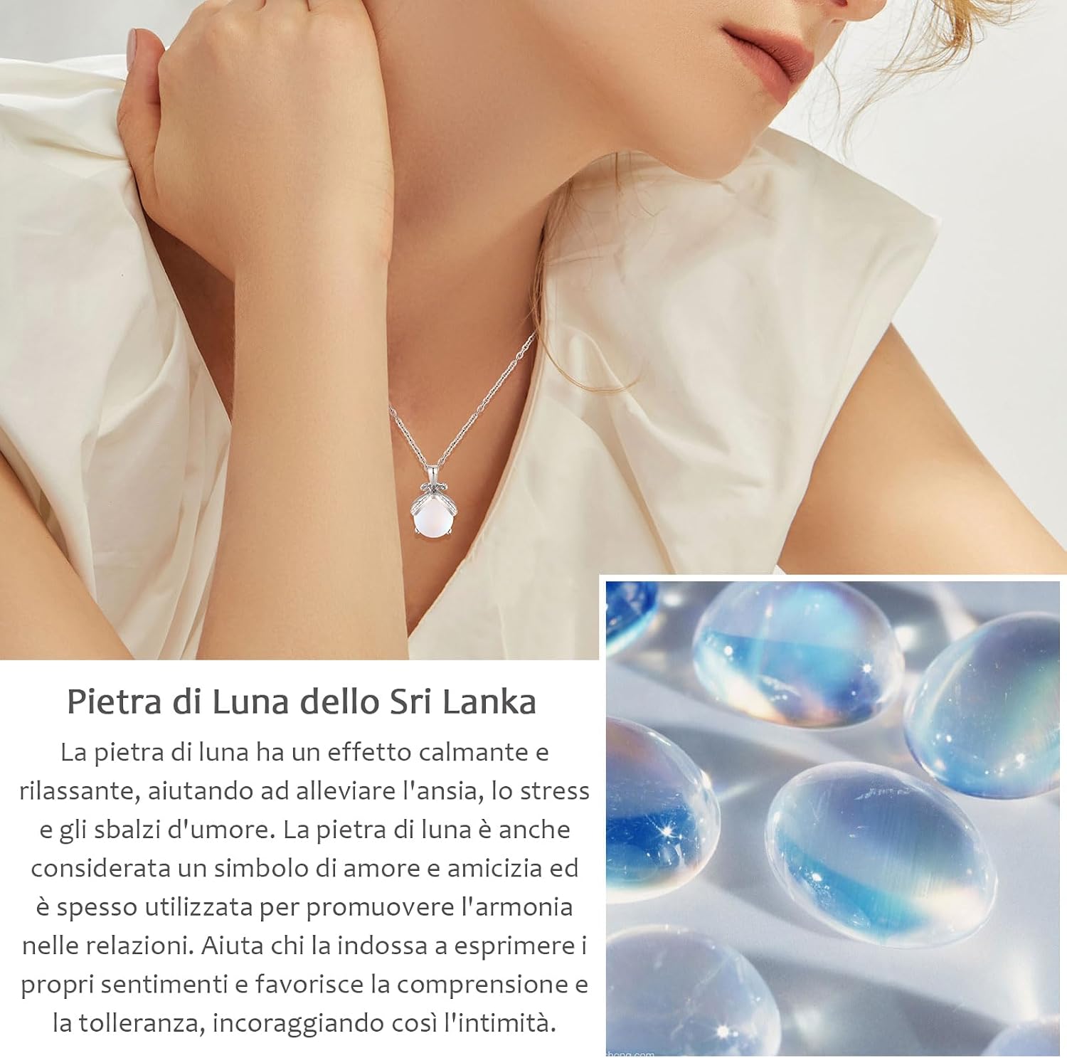Thumbnail 5 de Lueaurra Collana Pietra di Luna