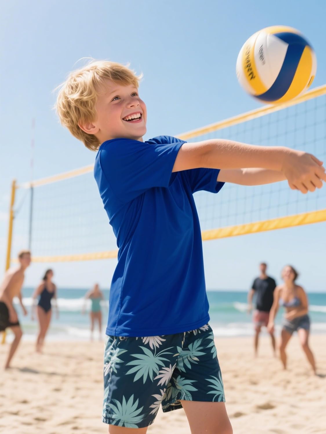 Detalle de IHU Boys Neon Dry-Fit Rash Guard Shirts, UPF 50+ Short Sleeve Kids Tops
