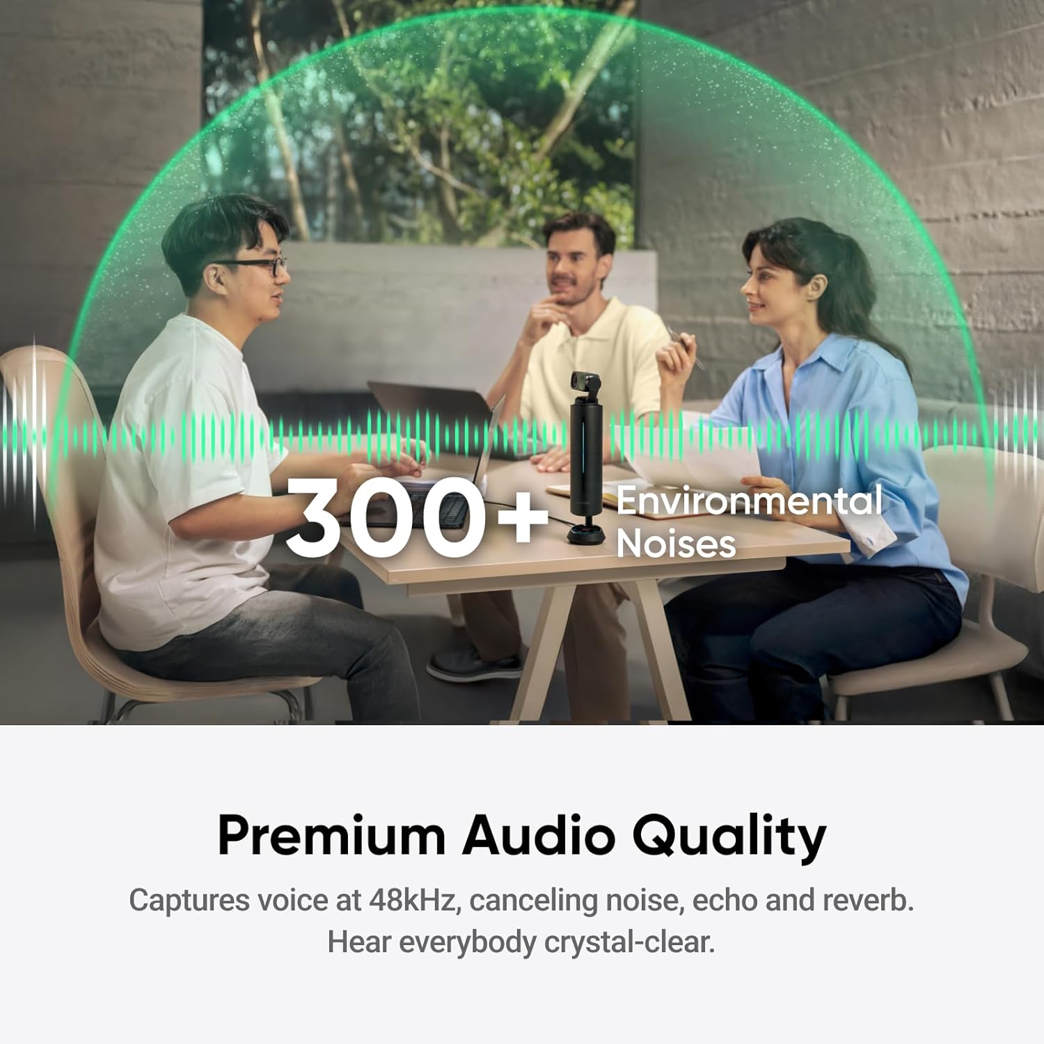 Thumbnail 3 de Insta360 WaveLink Bundle (Graphite Black) AI speakerphone with AI transcription & 32GB storage