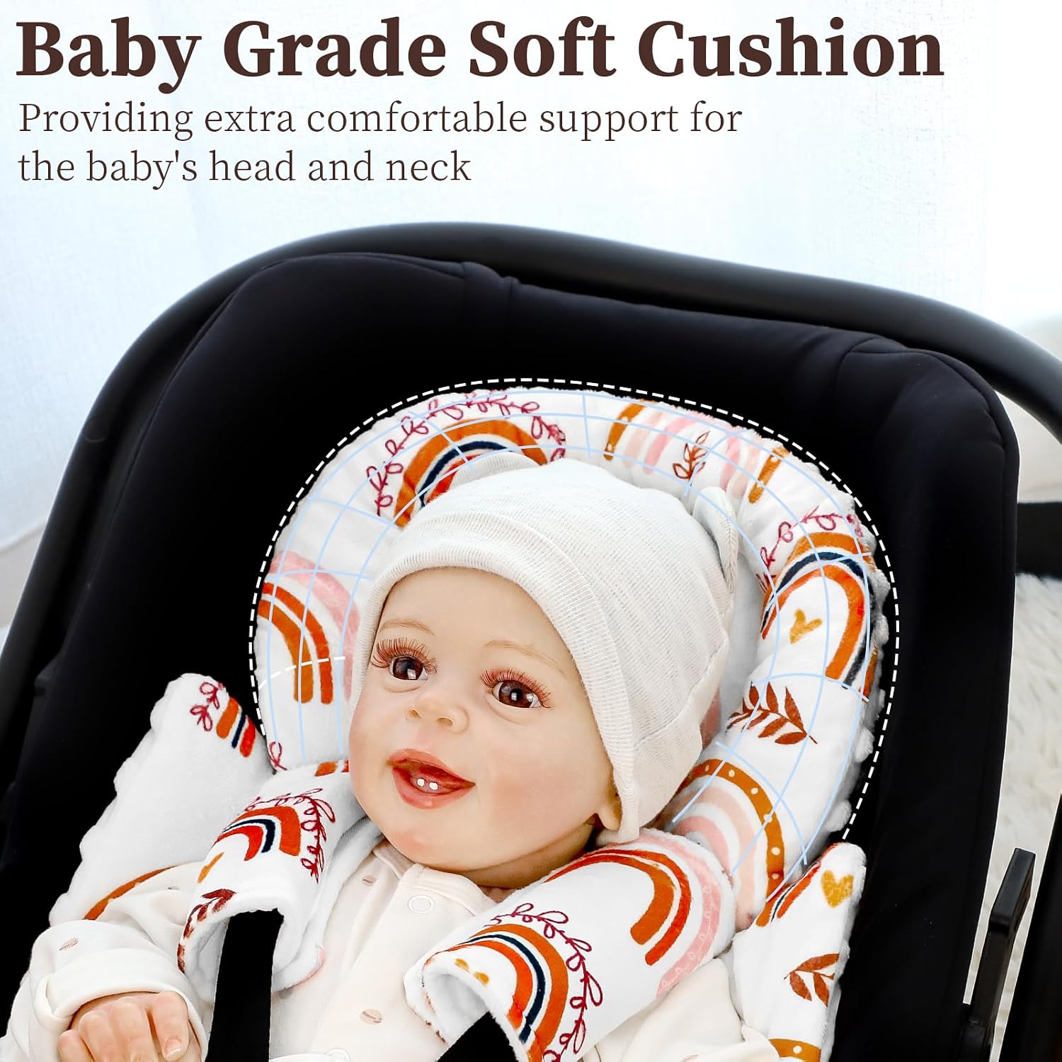 Detalle 2 de Pea Pod infant car seat insert, reversible