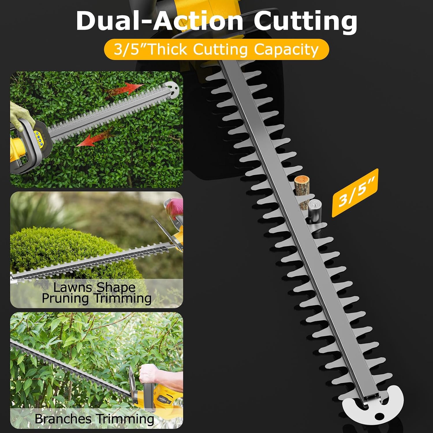 Thumbnail 1 de Crtbelfy cordless hedge trimmer 22-inch blade
