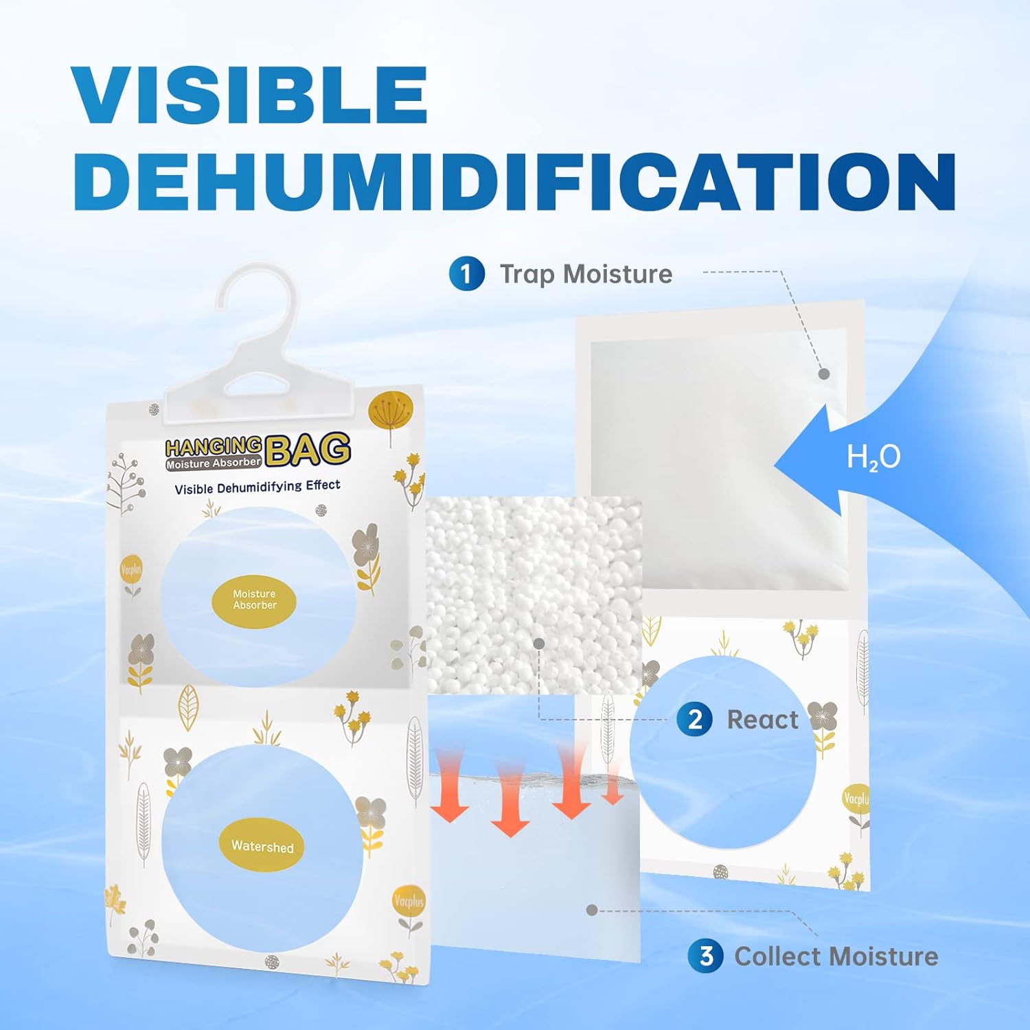 Thumbnail 4 de Vacplus Moisture Absorbers Packets, Fragrance Free 5 Pack