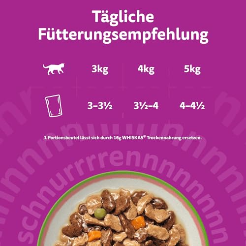 Thumbnail 5 de WHISKAS TASTY MIX Nassfutter in Sauce für Katzen – Chef’s Choice, 40 × 85 g