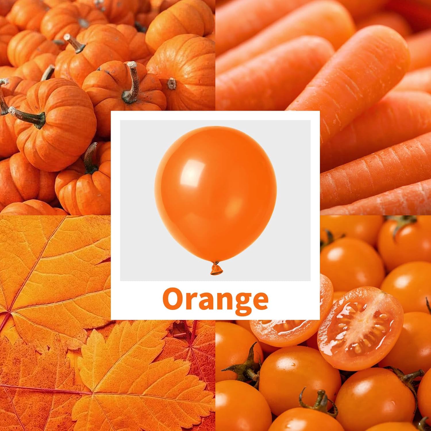 Detalle de KAWKALSH Orange Balloon Arch Kit, 111-Piece Latex Balloons in Three Sizes