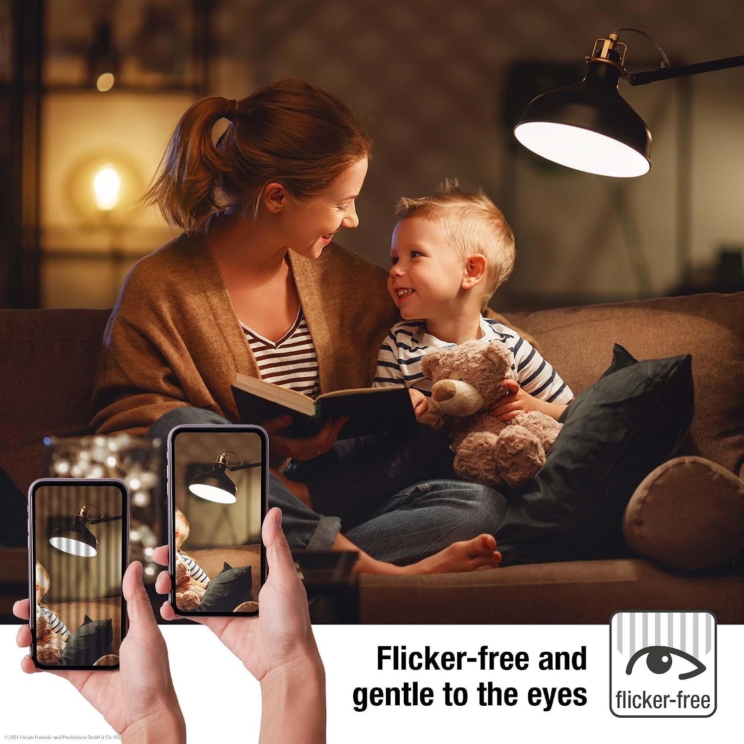 Detalle de Hellum 2060104 żarówka LED E27 A60, 470 lm, 2700 K, przezroczyste szkło