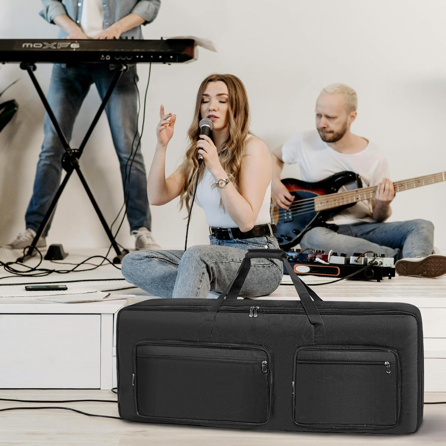 Thumbnail 6 de SUNDOY Keyboard Tasche – Gig Bag 600D Oxford, 8 mm Schaumstoffpolsterung, passend für 73/76-Tasten Keyboards