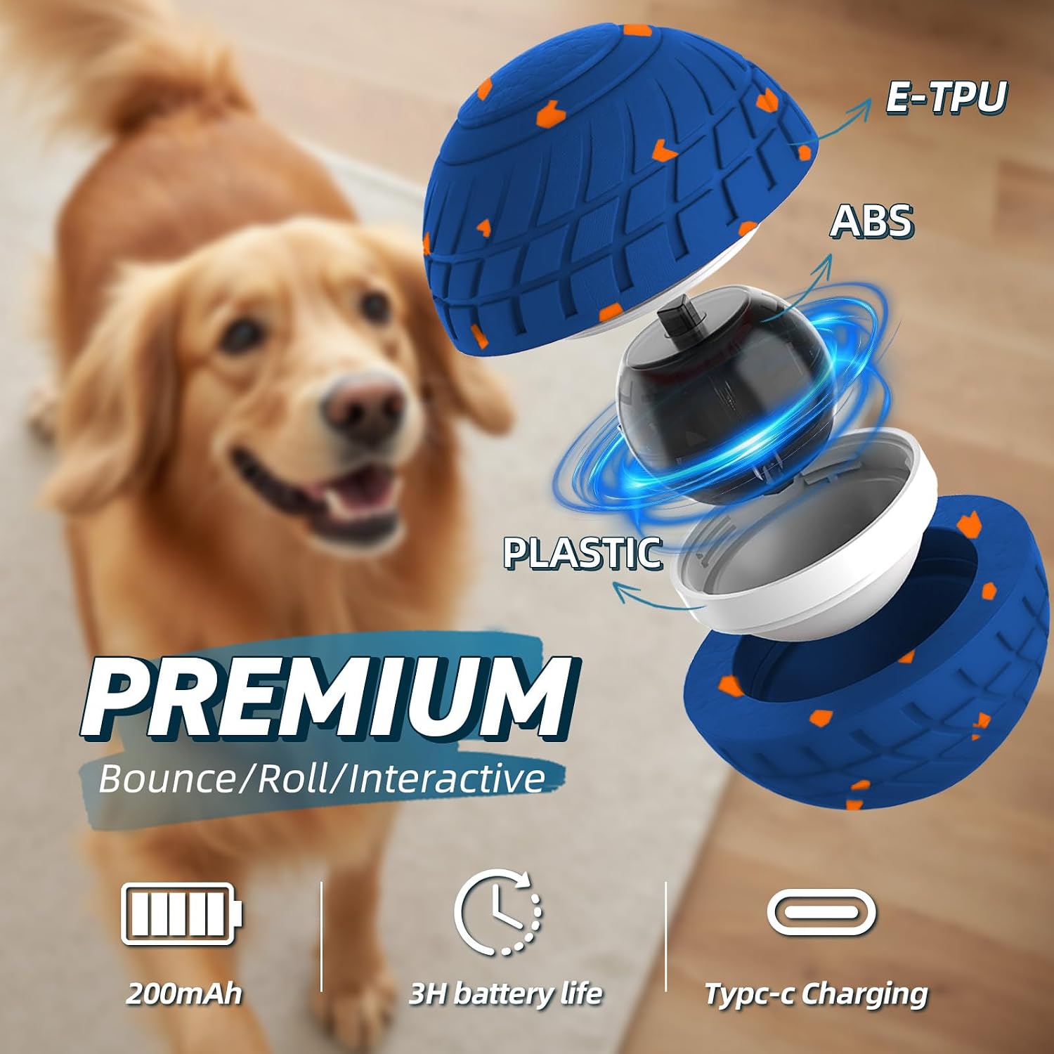 Detalle 2 de HETOO Interactive Dog Toy Ball