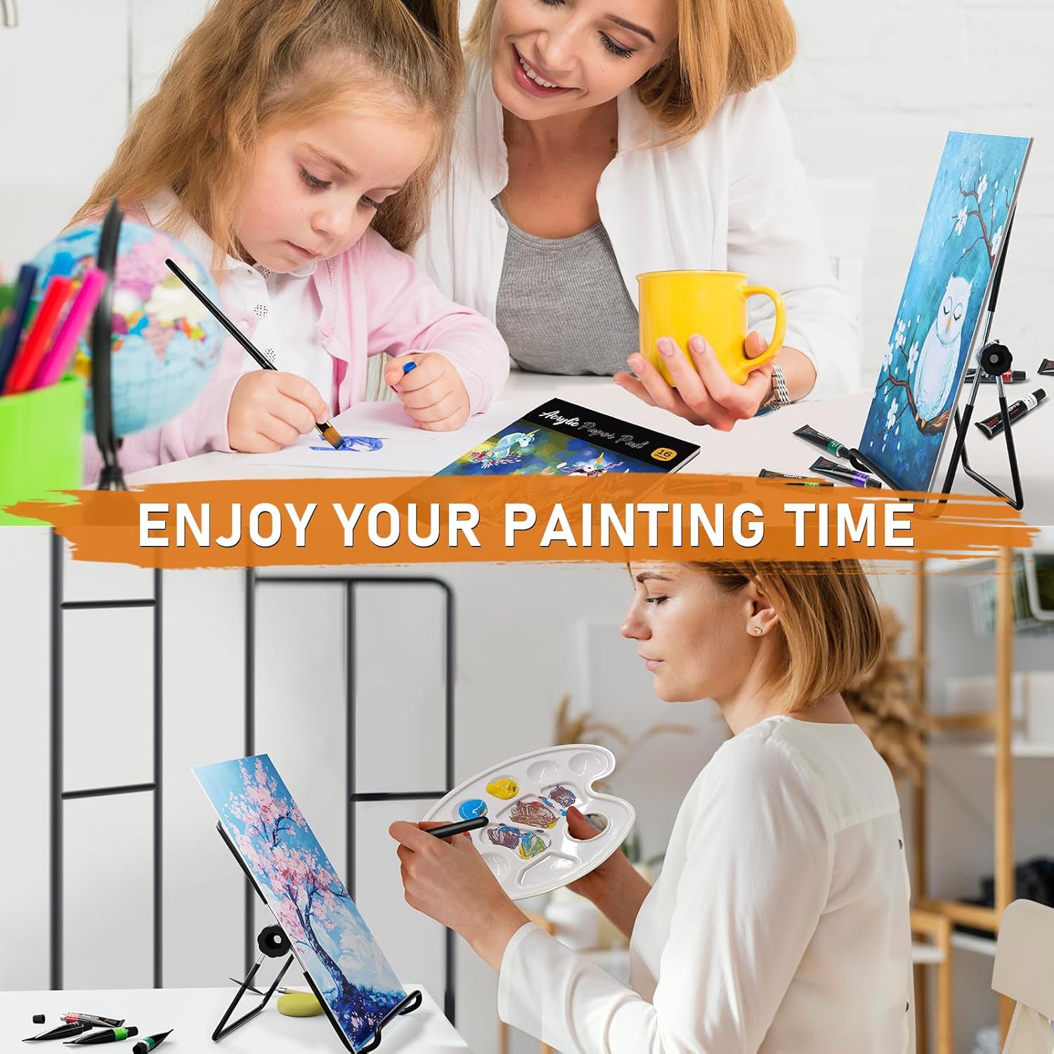 Thumbnail 6 de Nicpro 68PCS Acrylic Paint Canvas Set – Complete Beginner Painting Kit