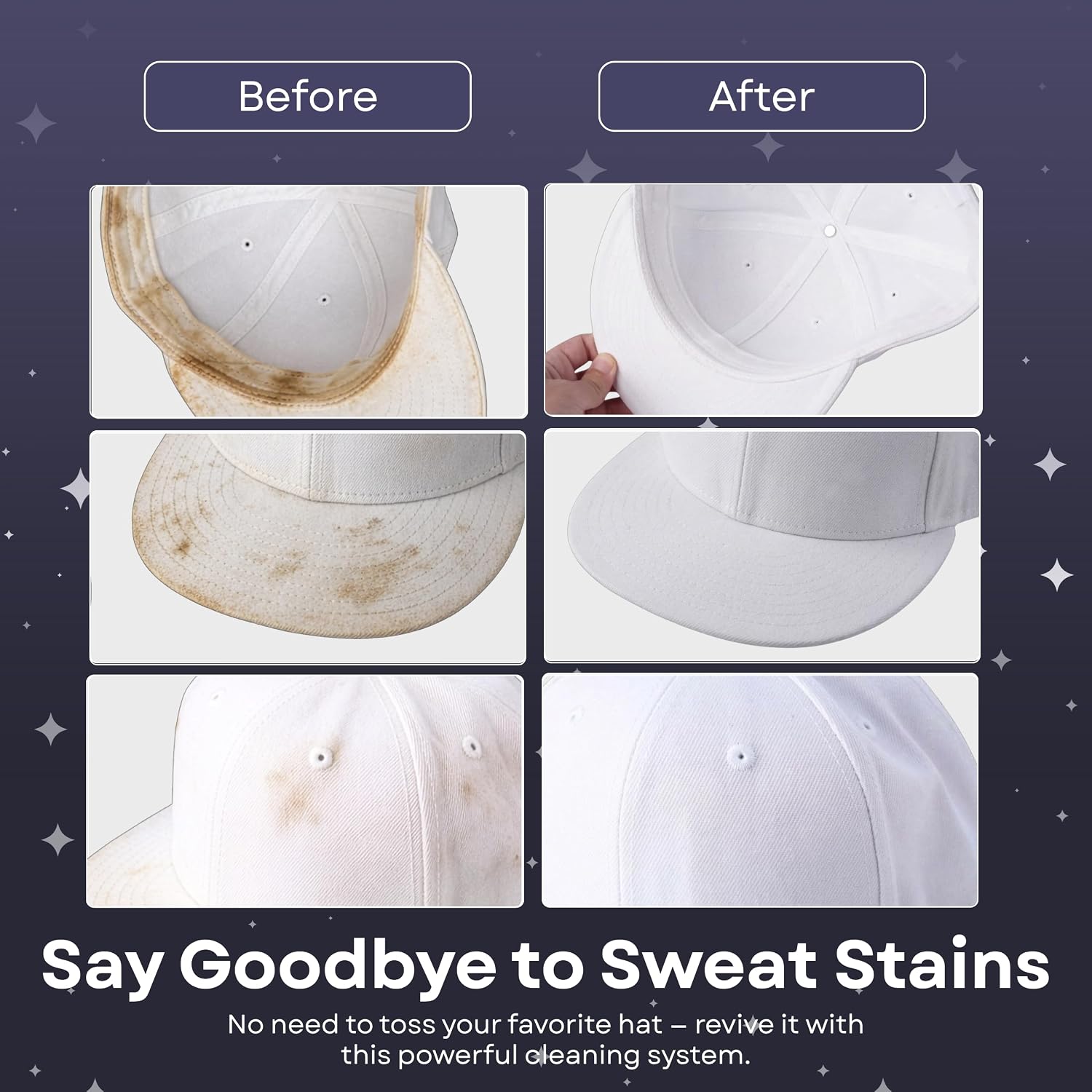 Detalle de MAGICAL CAP SOLUTIONS Hat Cleaning Kit, 4-Step