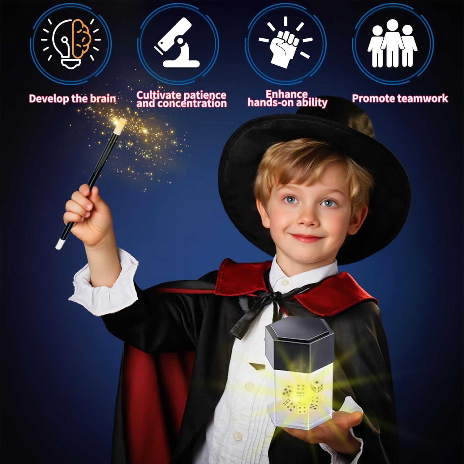 Thumbnail 3 de Mekkyes Juego de Magia para Niños 🎩 con 80+ Trucos y Varita