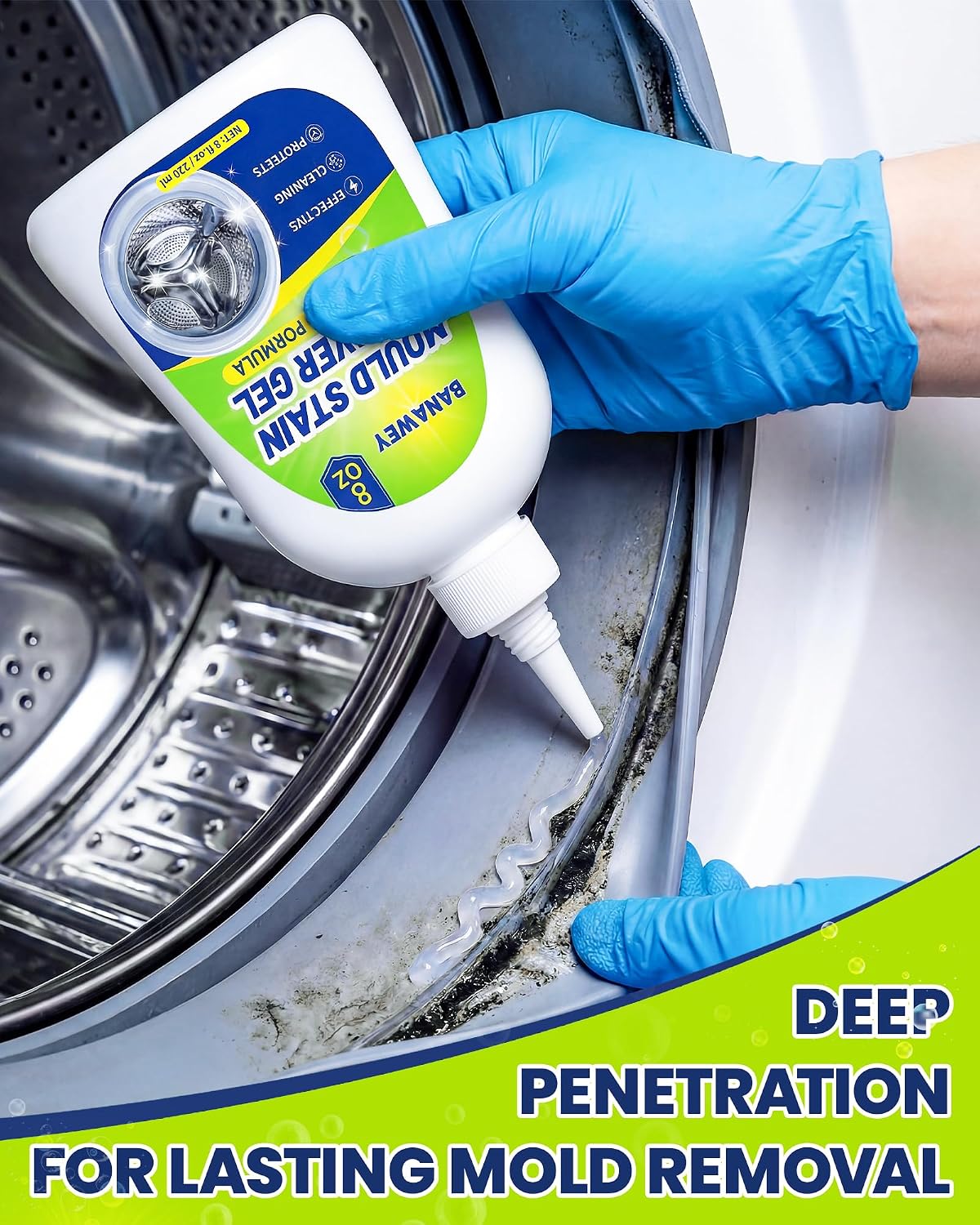 Detalle 2 de Banawey MSR001A Mould Remover Gel, 220 ml with Brush and Precision Tip