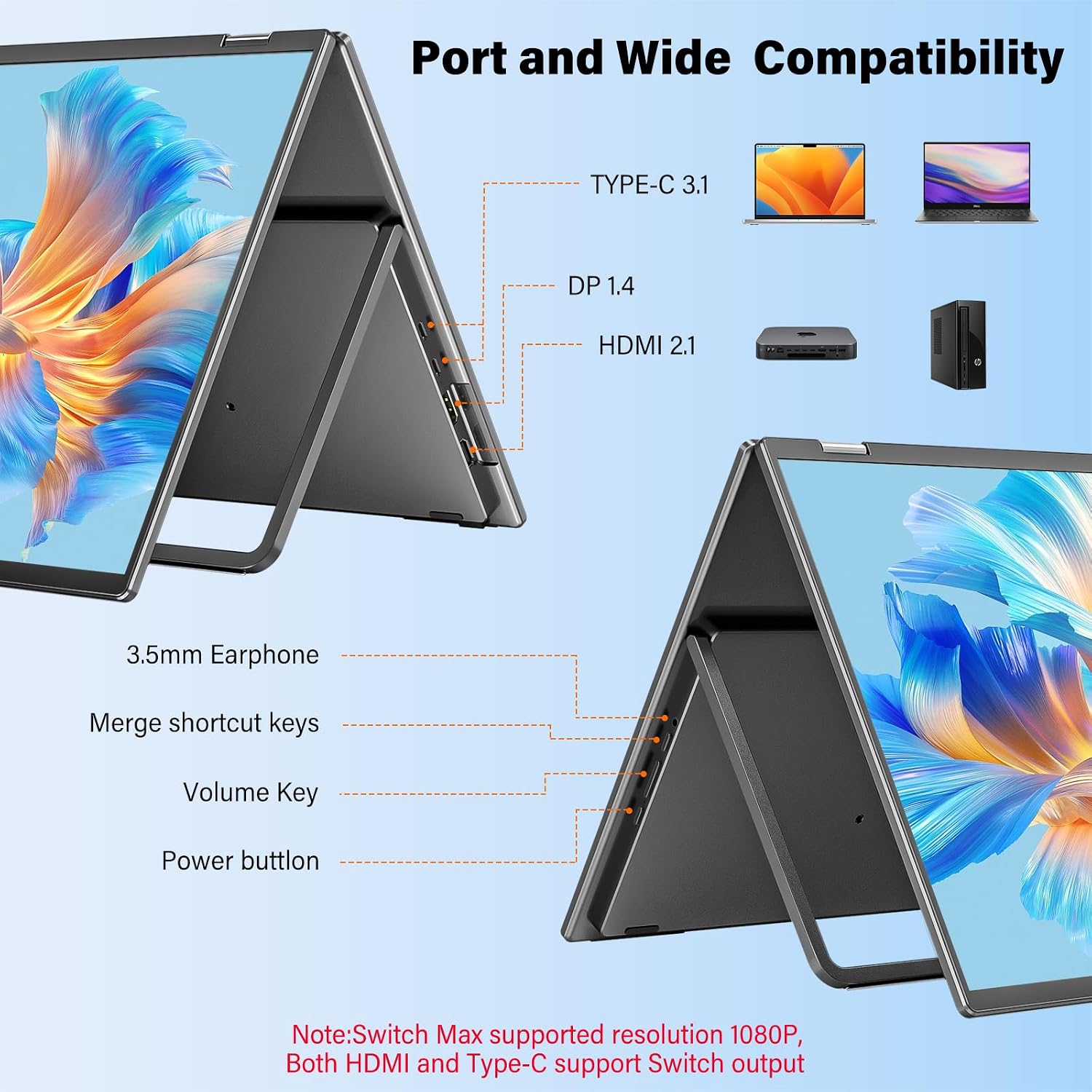 Thumbnail 5 de InnoView 23.8" Dual Portable Monitor 4K