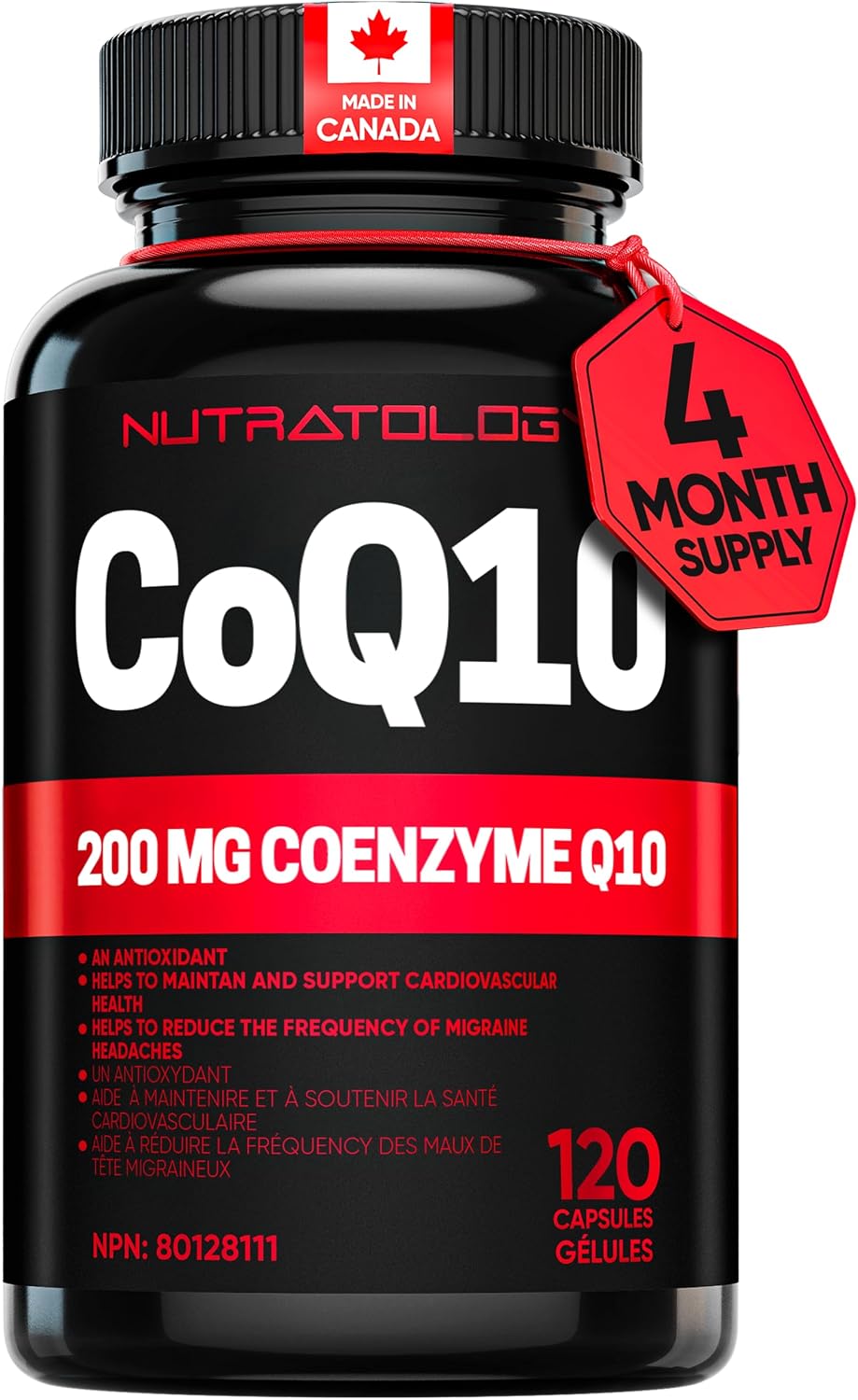 Detalle de Nutratology CoQ10 supplement 200 mg