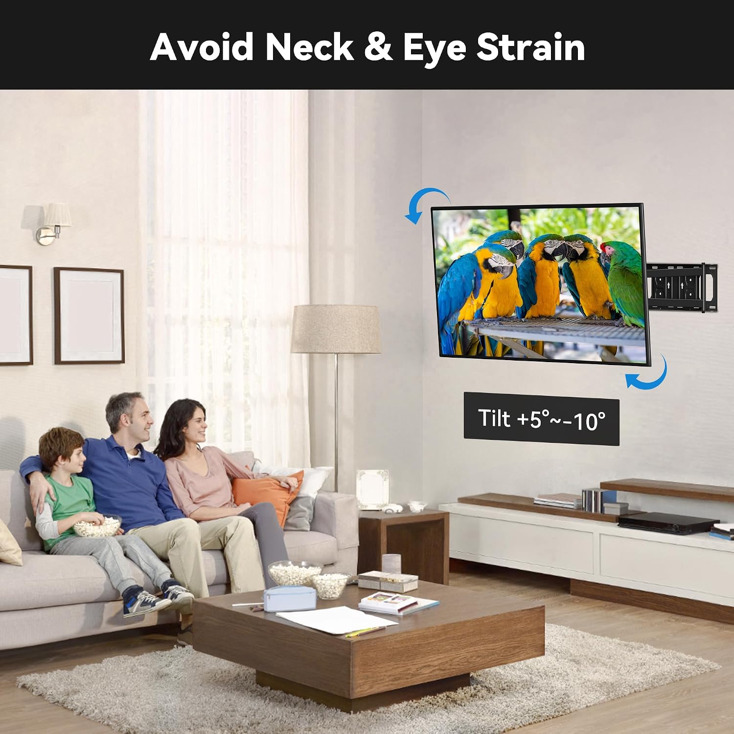 Thumbnail 4 de FORGING MOUNT Long Arm TV Wall Mount for 26-60 Inch TVs (Up to 77 lbs) with 25.6-Inch Full Motion Arm