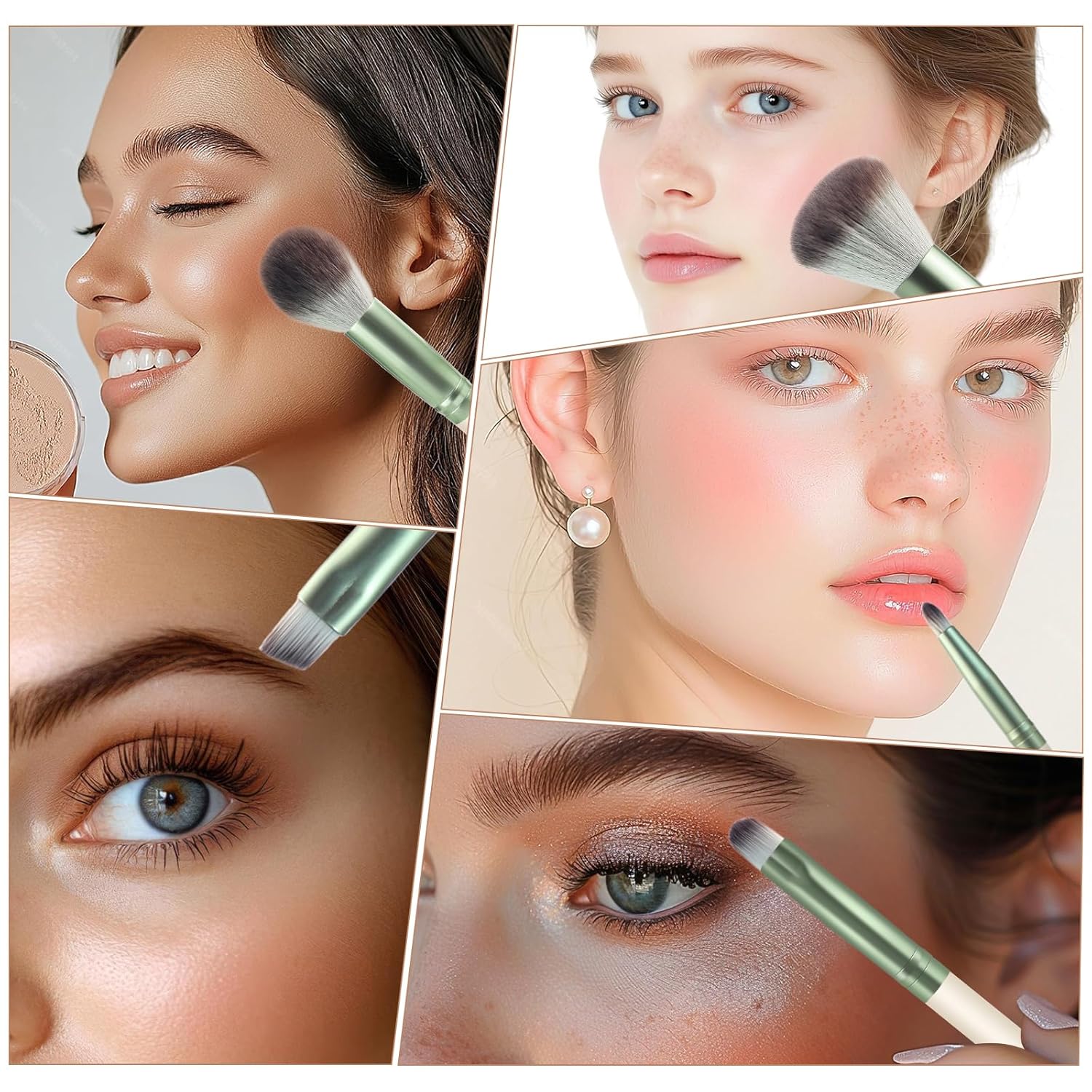 Thumbnail 6 de HEYMKGO Pinselset Makeup 12-teilig – Diversity Set für Foundation, Puder, Concealer, Augen & mehr