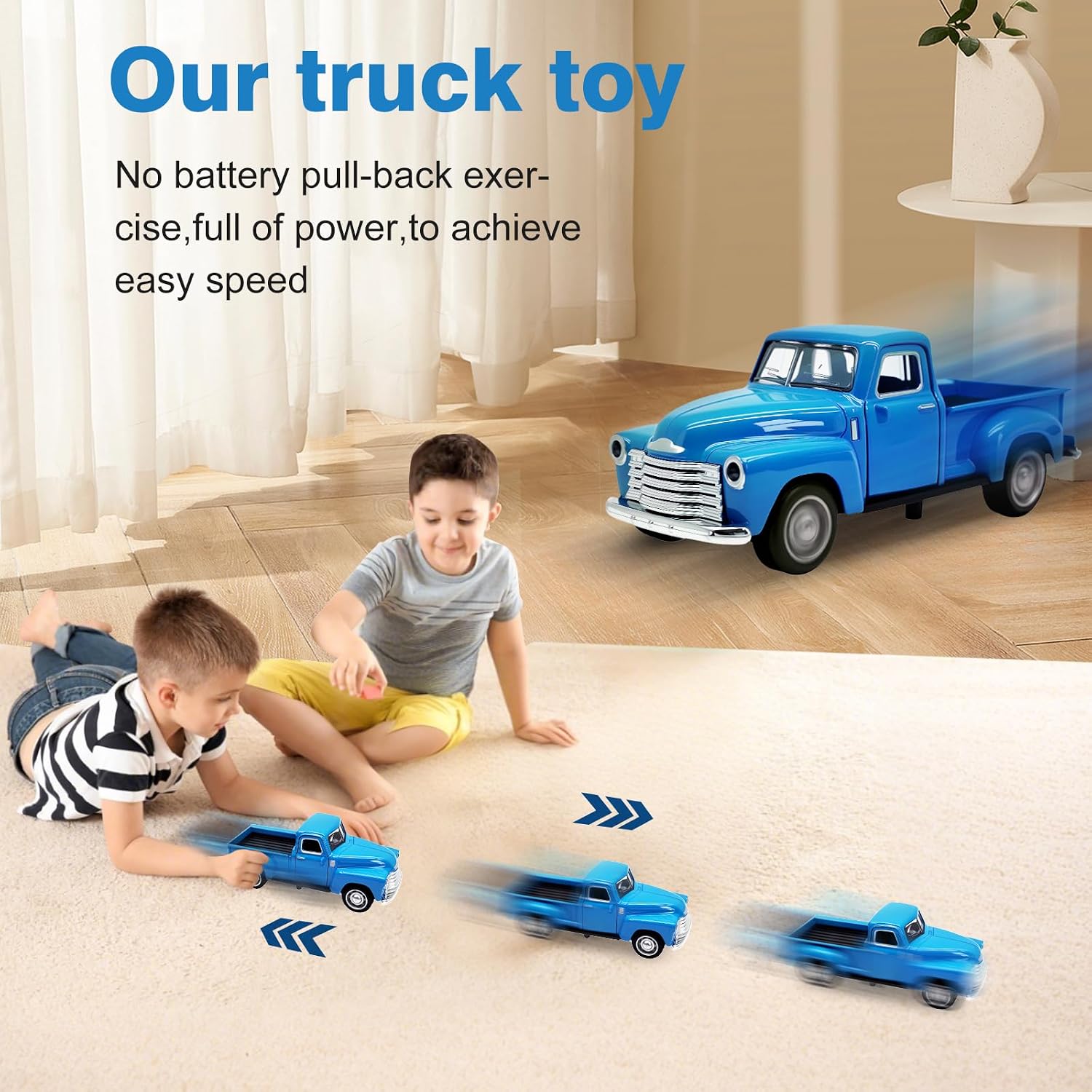 Thumbnail 1 de AGSIXZLAN Little Blue Truck 1:32 Alloy Car for Toddlers 🚚