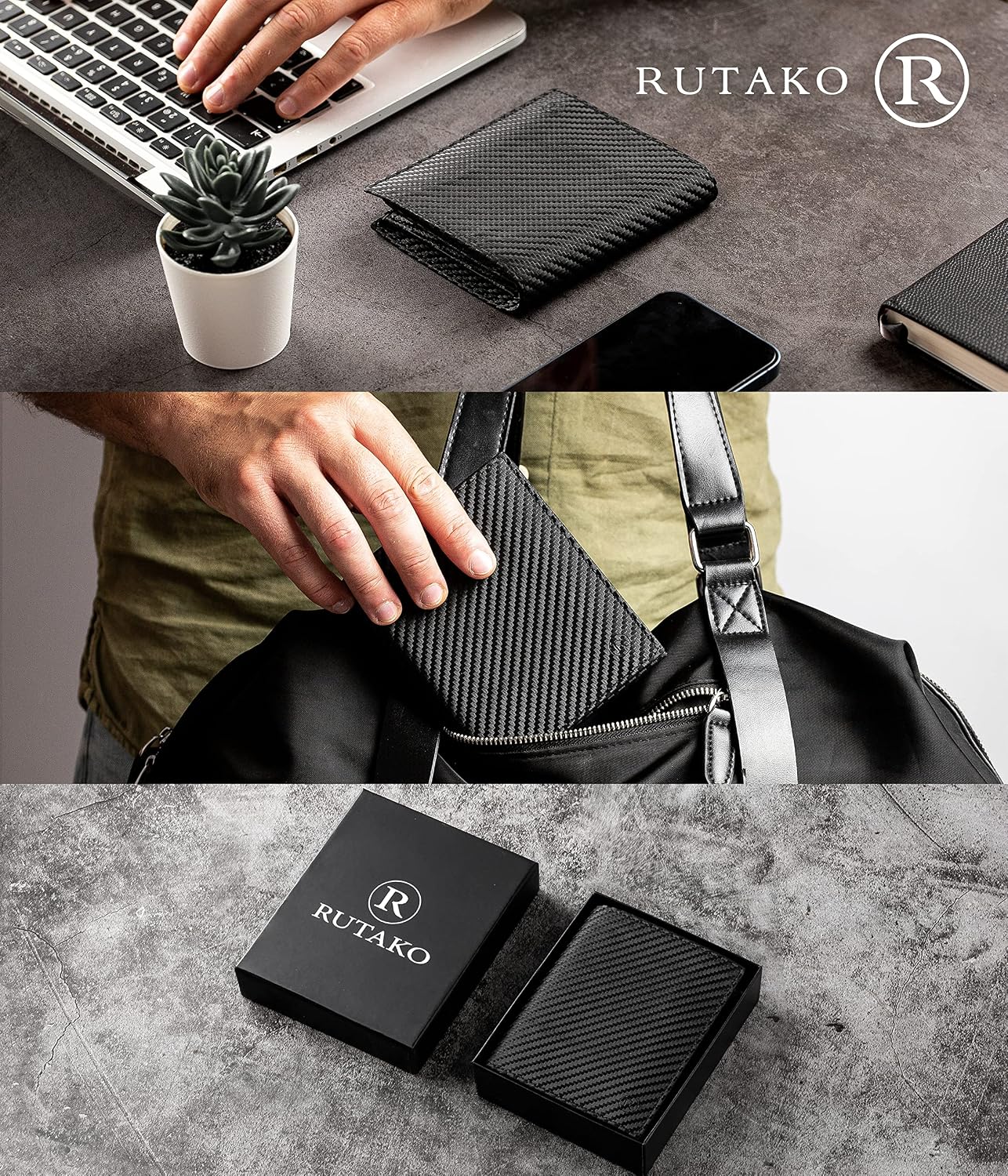 Thumbnail 6 de RUTAKO Geldbörse Herren mit RFID Schutz 13,5x10x2,5 cm