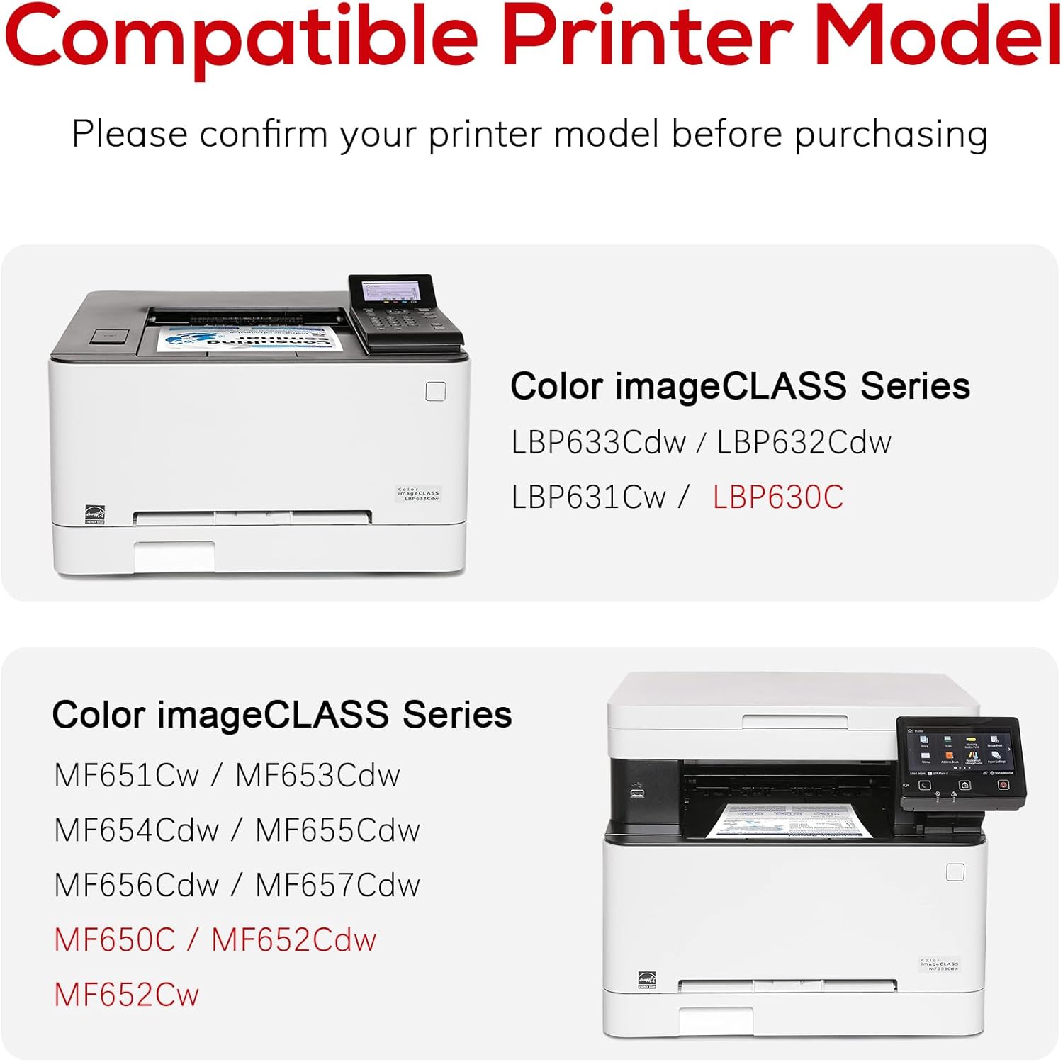 Thumbnail 3 de Jeostarky Compatible Canon 067H Toner Cartridge Set 4-pack 🖨️