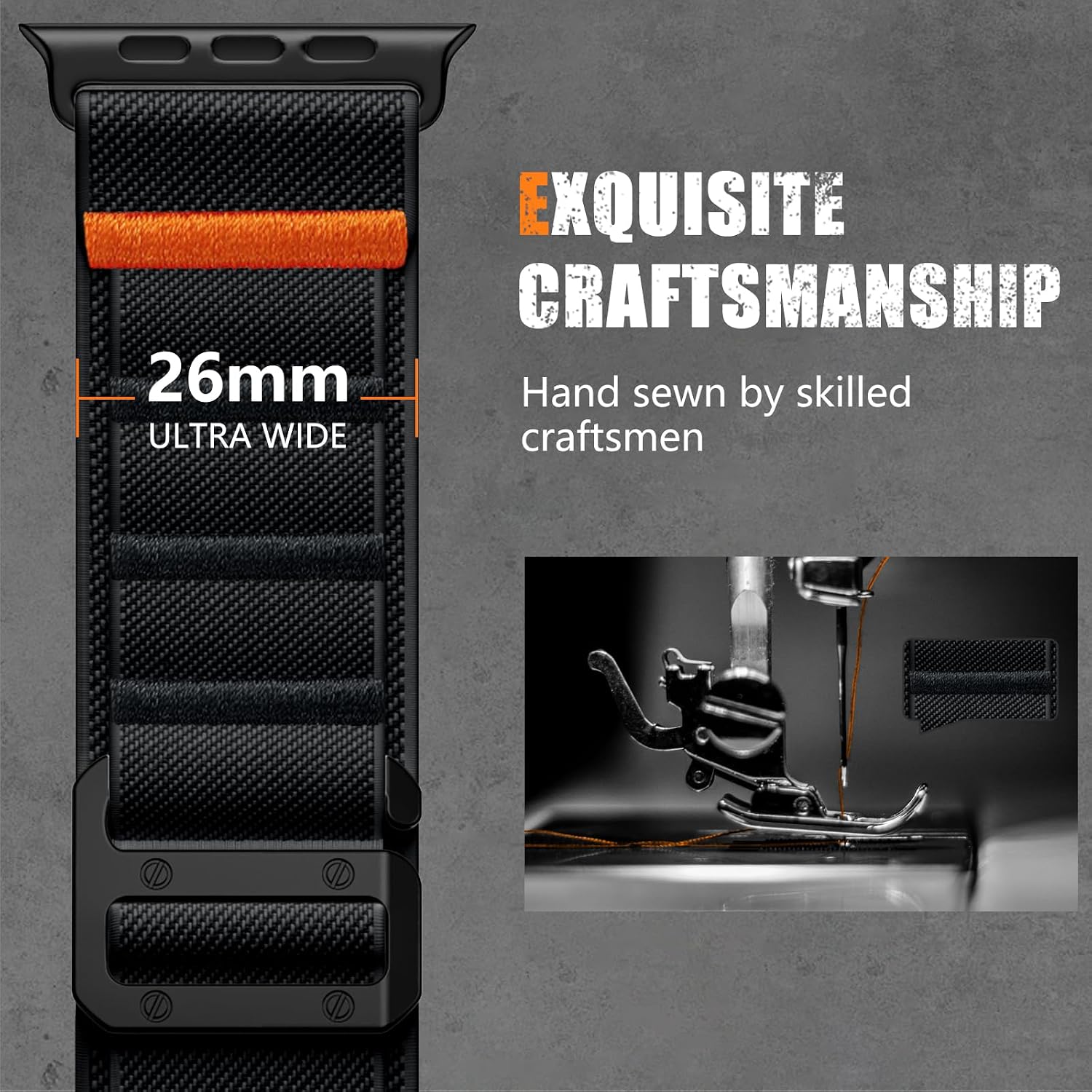 Detalle 2 de Bandletic Nylon Strap for Apple Watch Ultra 49mm
