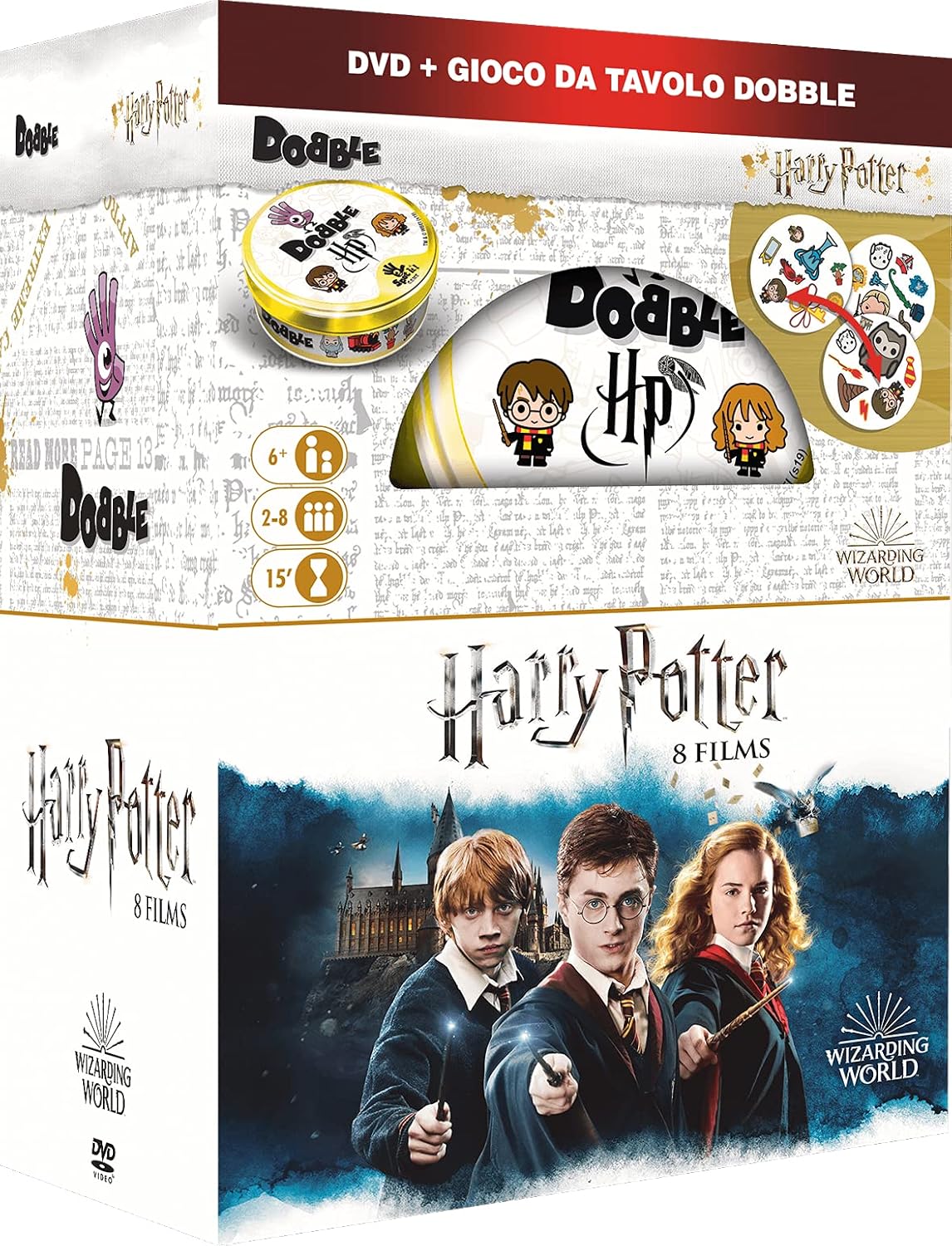 Harry Potter DVD 8 dischi con Dobble