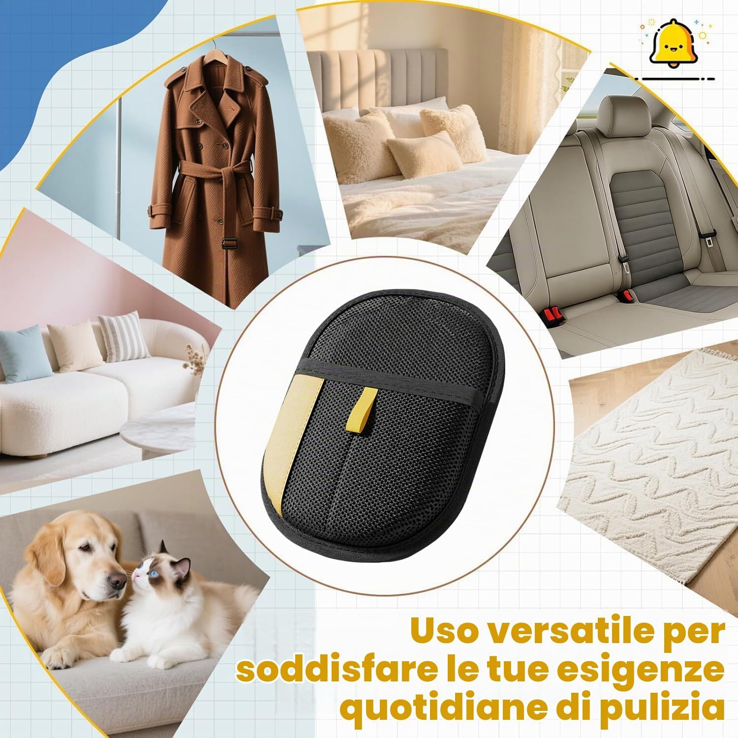 Thumbnail 6 de Guanti magnetici in Pelliccia per Rimozione Pelo Animali – SKELUOZIEU (2 pezzi) per Cani e Gatti