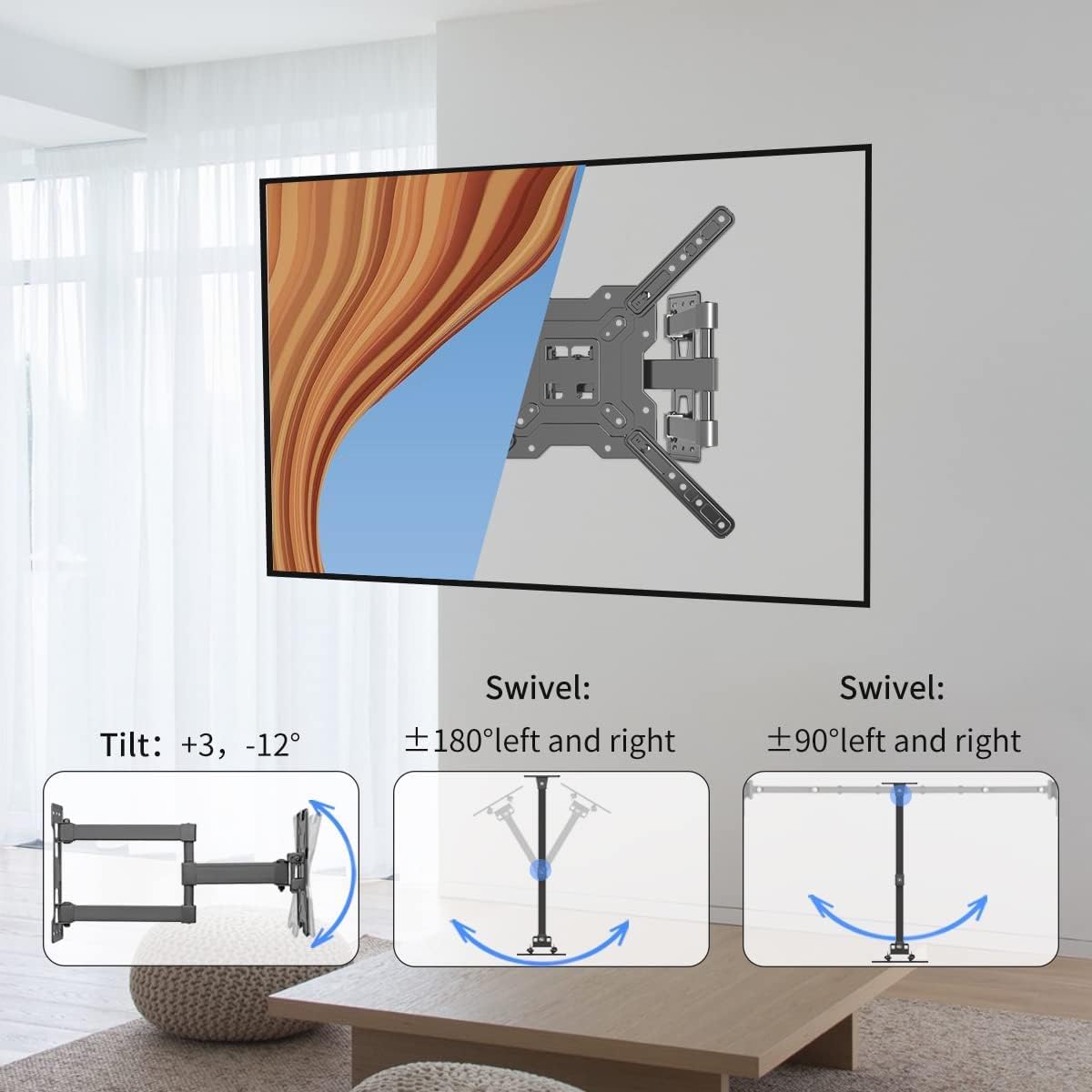 Detalle 2 de Suptek A1+ TV Wall Mount 55 lbs
