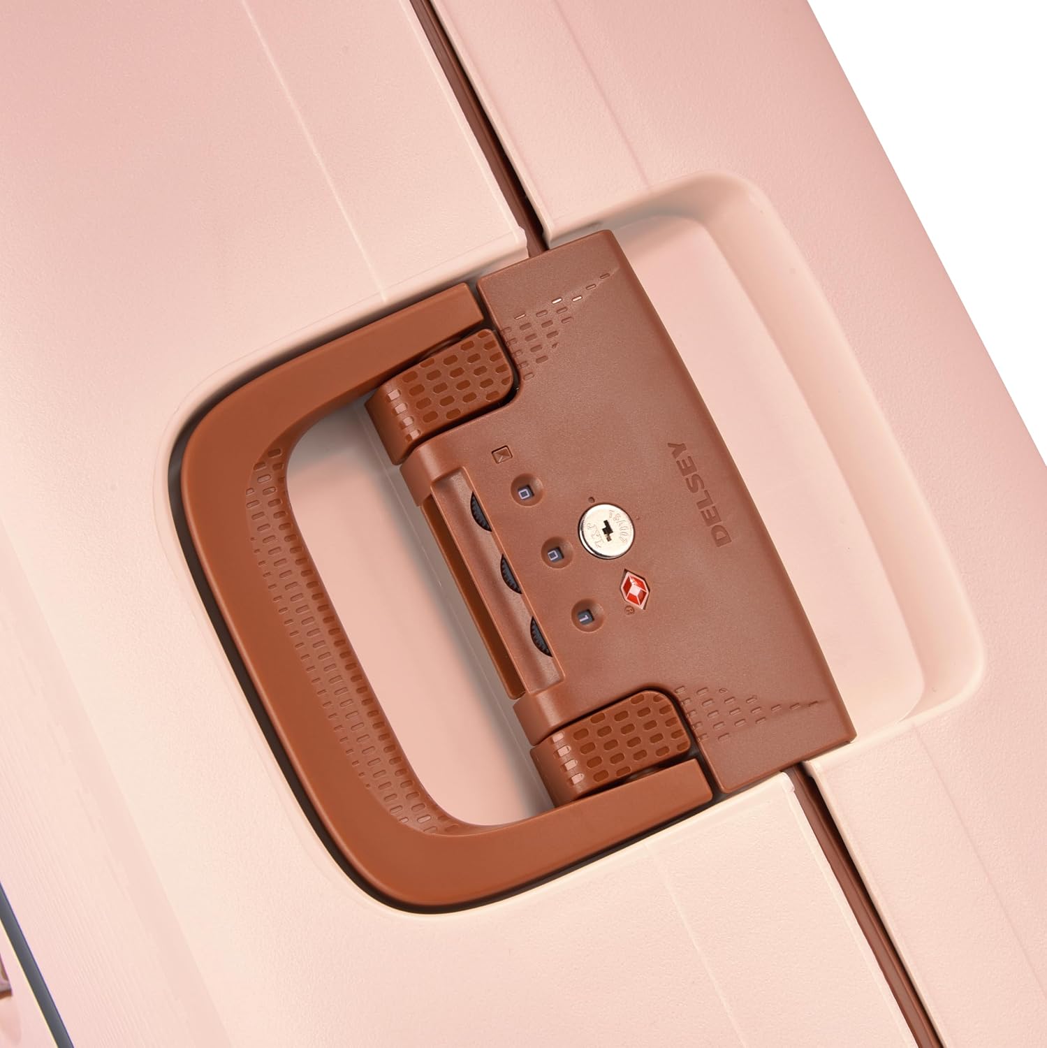 Detalle de Delsey Paris Moncey valise cabine rigide S 55x35x25 cm en matière recyclée (rose) – 38 L